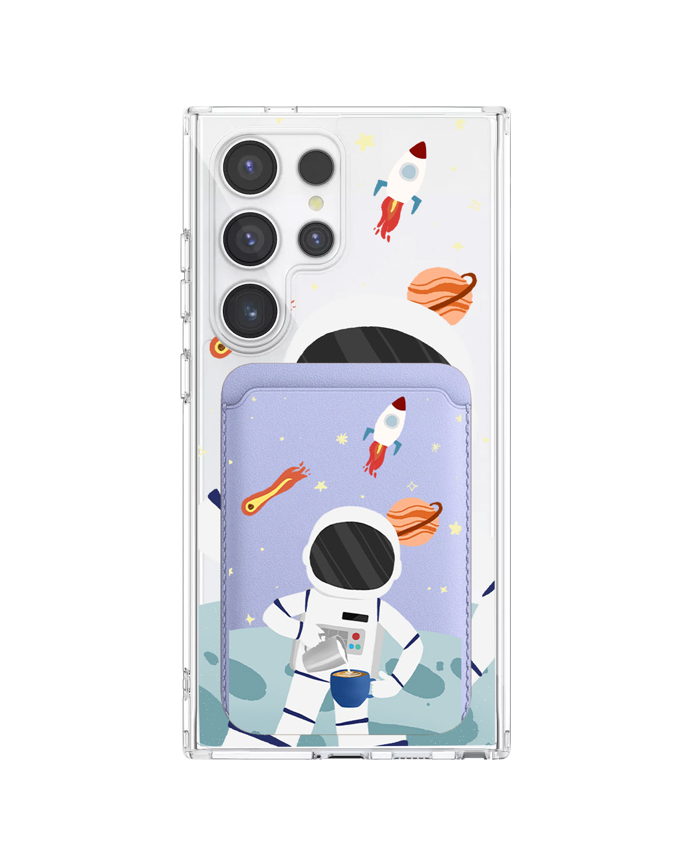 เคสกระเป๋าสตางค์แม่เหล็กสำหรับ Android - Baristronaut