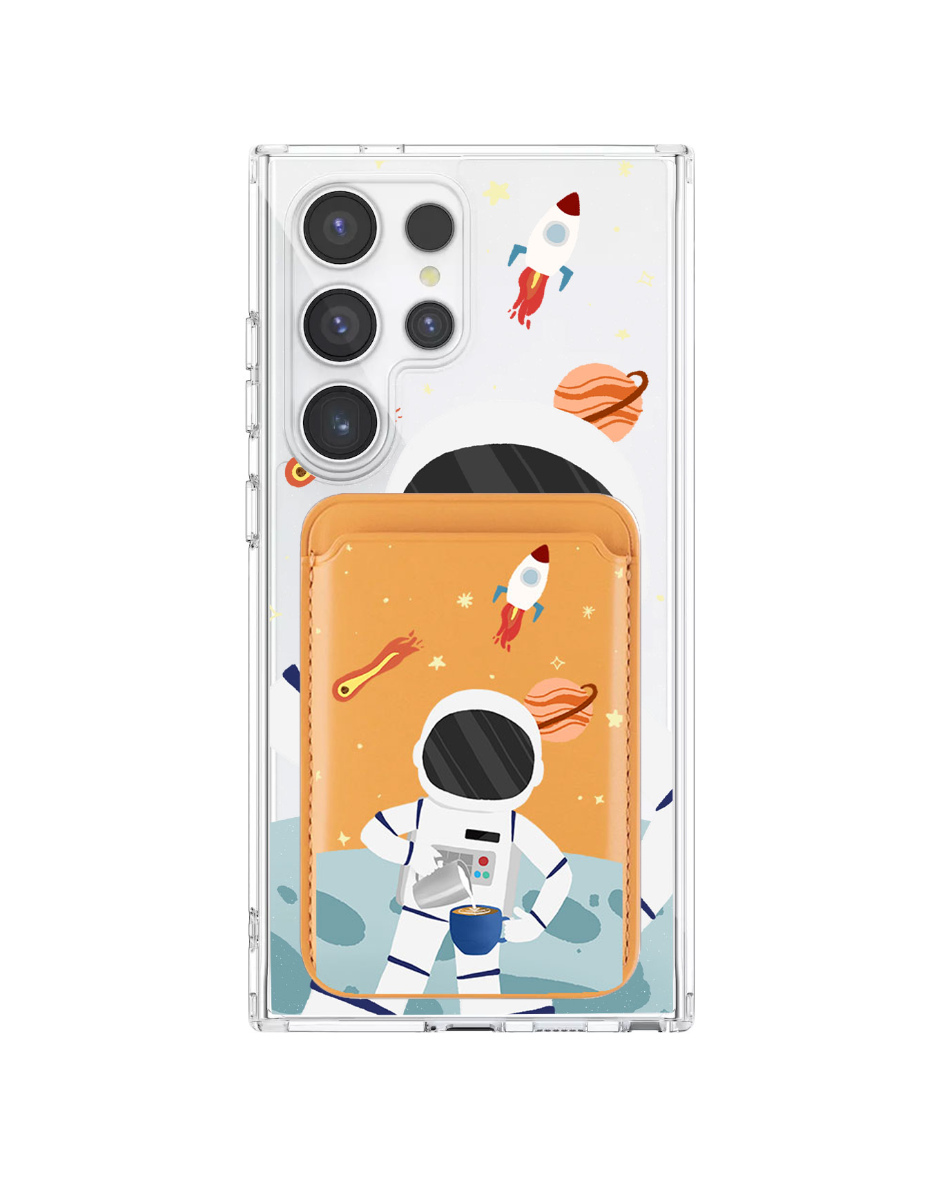 เคสกระเป๋าสตางค์แม่เหล็กสำหรับ Android - Baristronaut