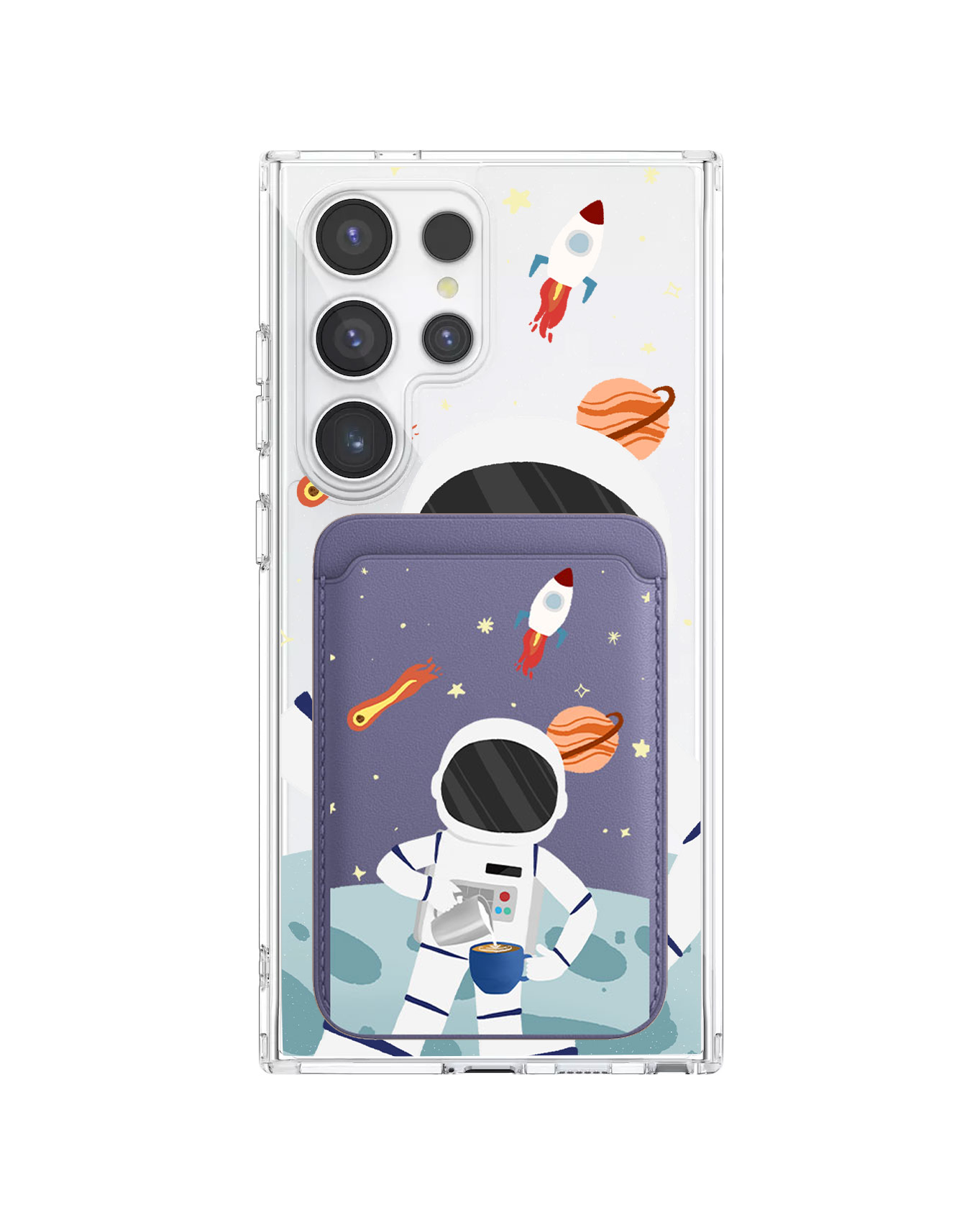 เคสกระเป๋าสตางค์แม่เหล็กสำหรับ Android - Baristronaut