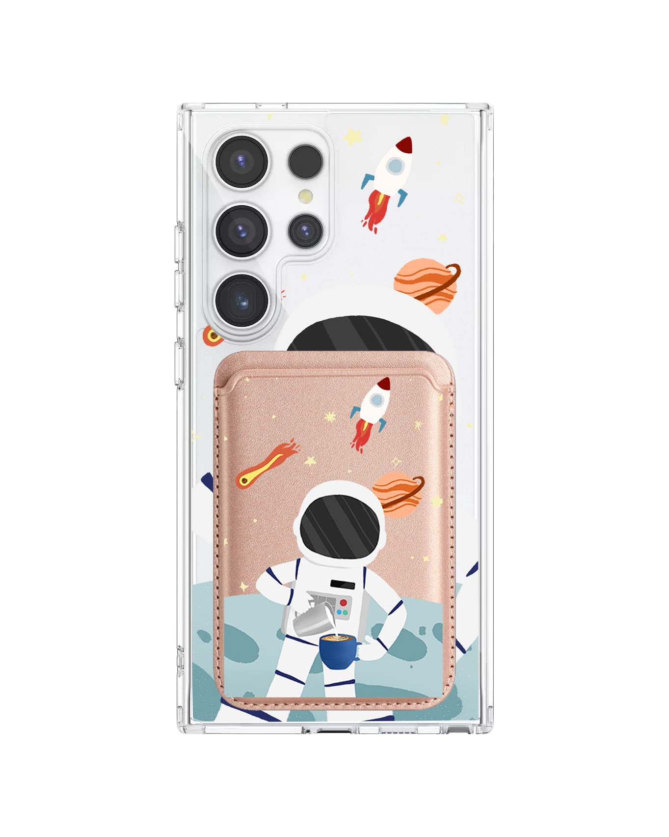 เคสกระเป๋าสตางค์แม่เหล็กสำหรับ Android - Baristronaut