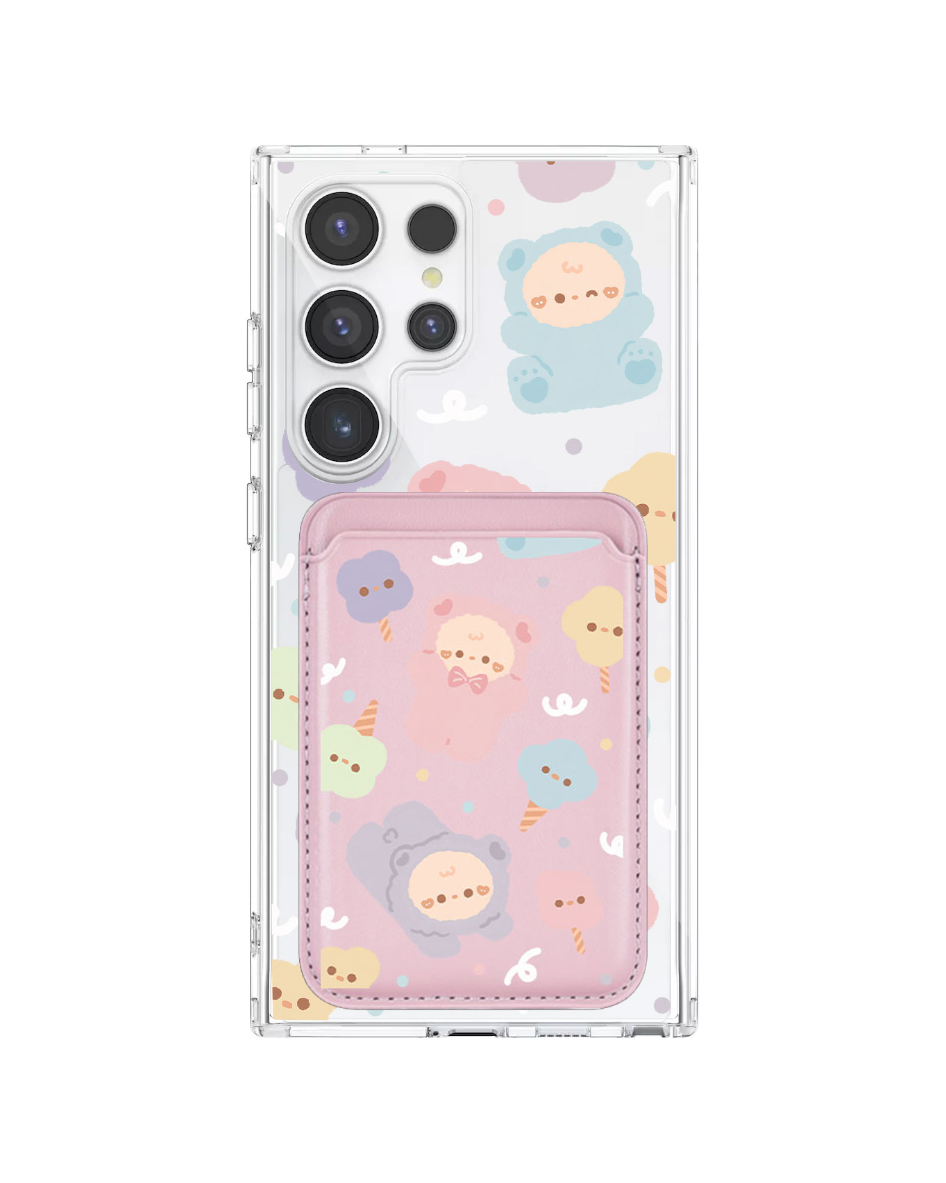 Android Magnetic Wallet Case - Cotton Teddy