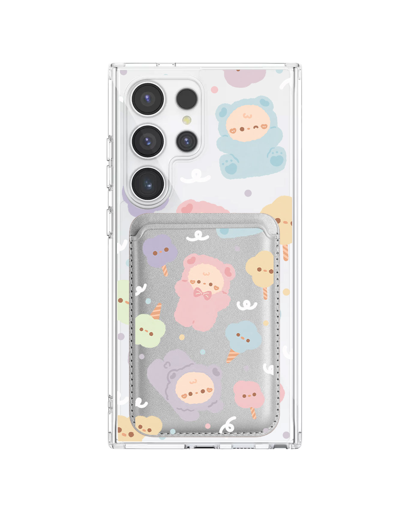 Android Magnetic Wallet Case - Cotton Teddy
