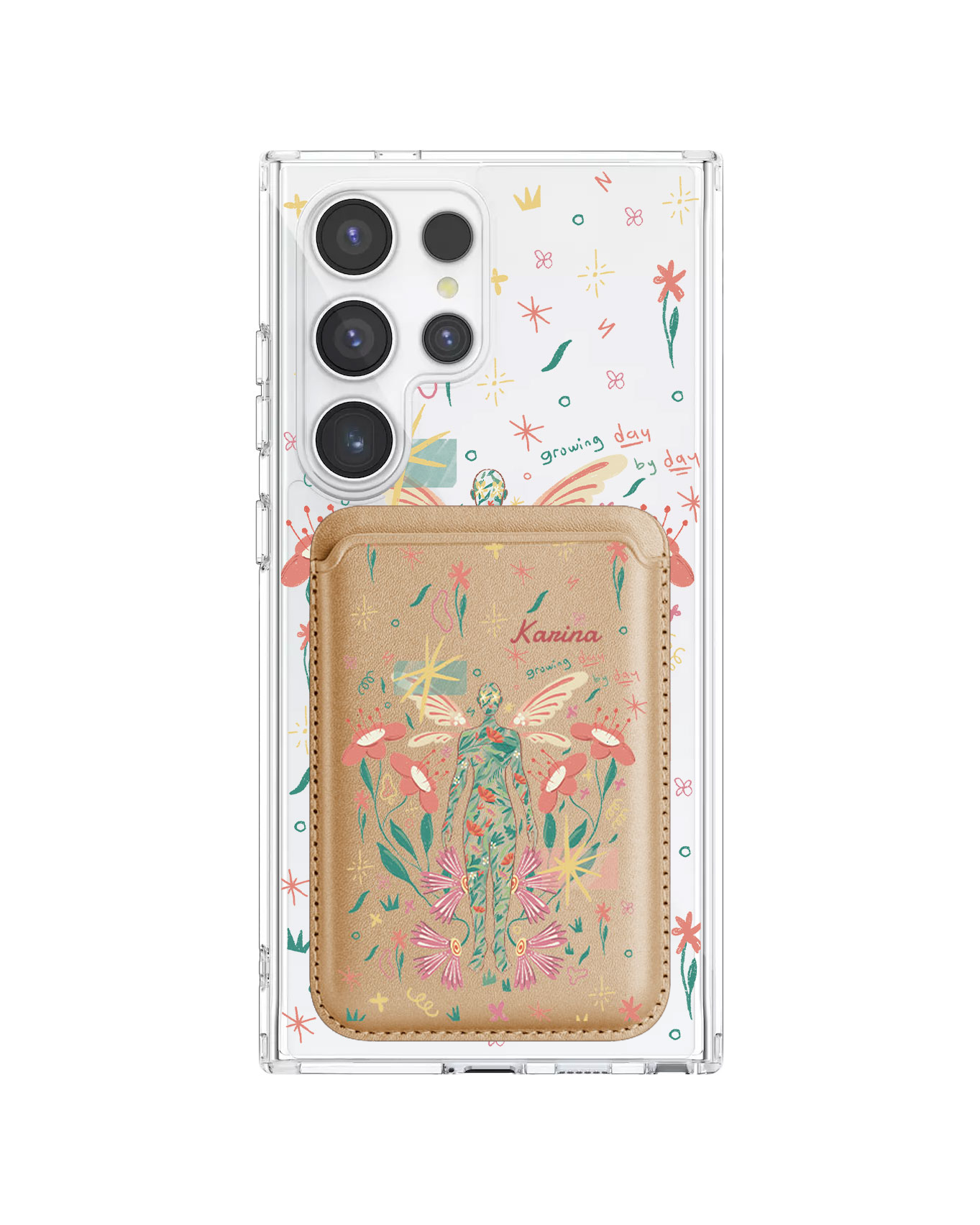 Android Magnetic Wallet Case - Growing Day by Day