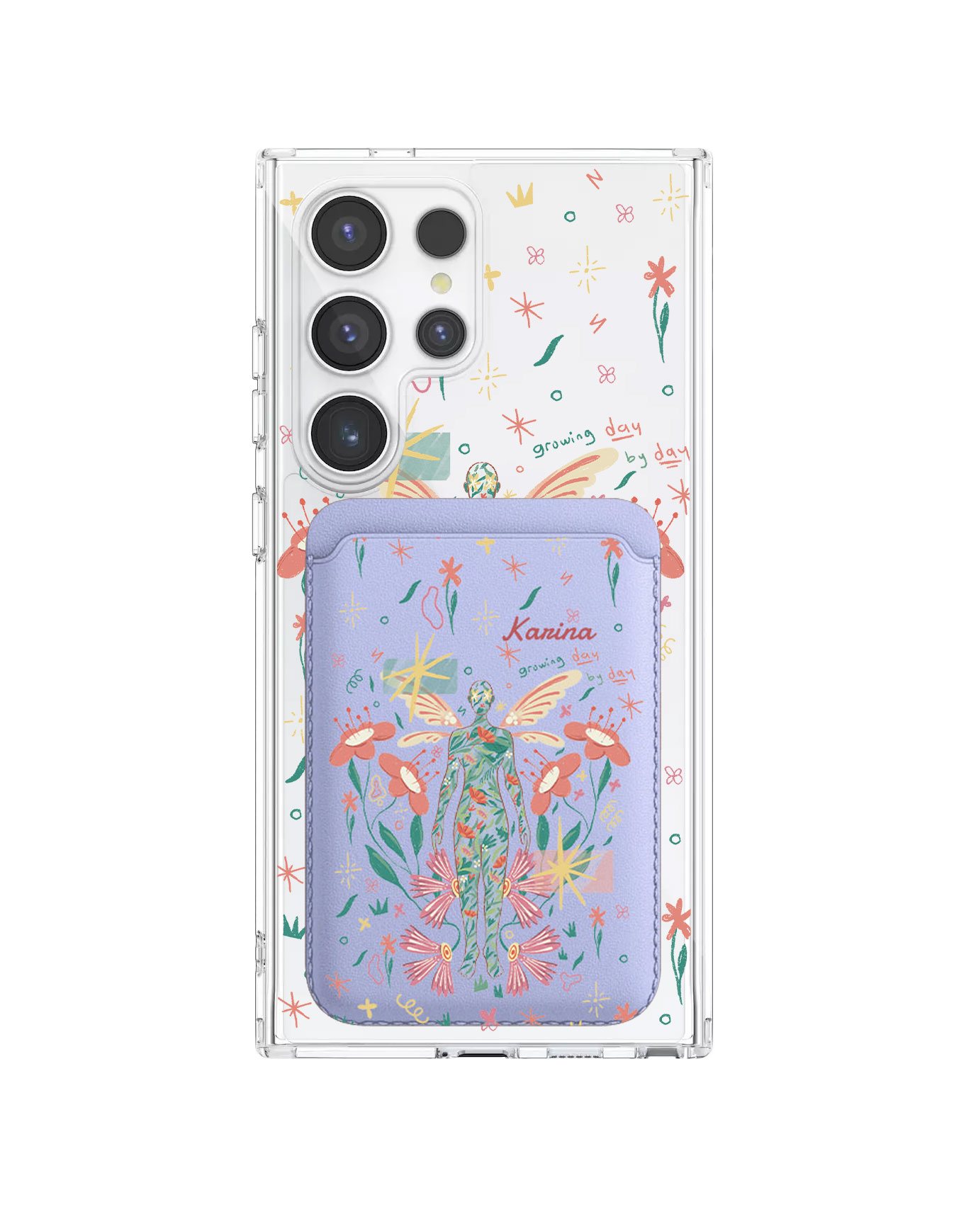 Android Magnetic Wallet Case - Growing Day by Day