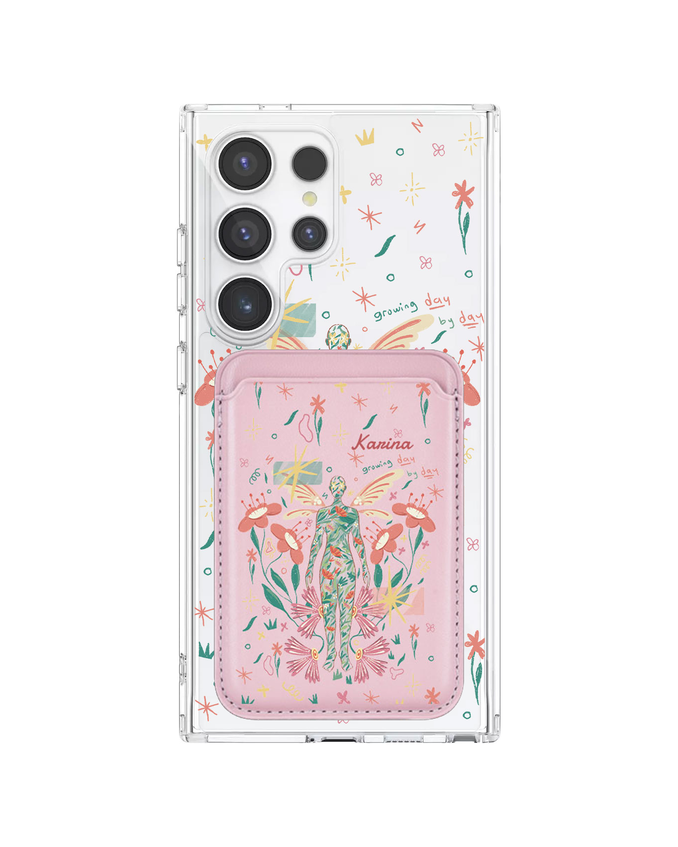 Android Magnetic Wallet Case - Growing Day by Day