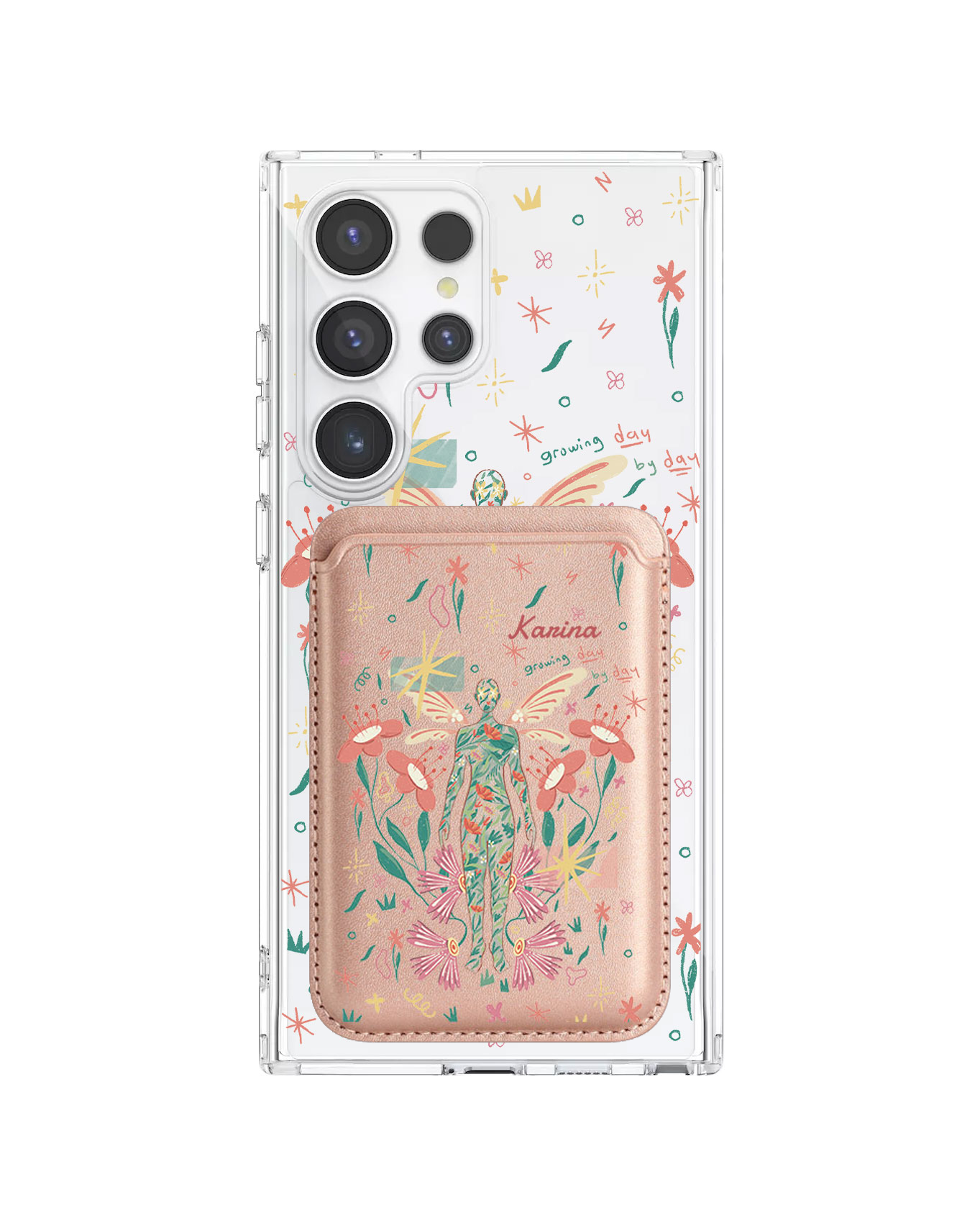 Android Magnetic Wallet Case - Growing Day by Day