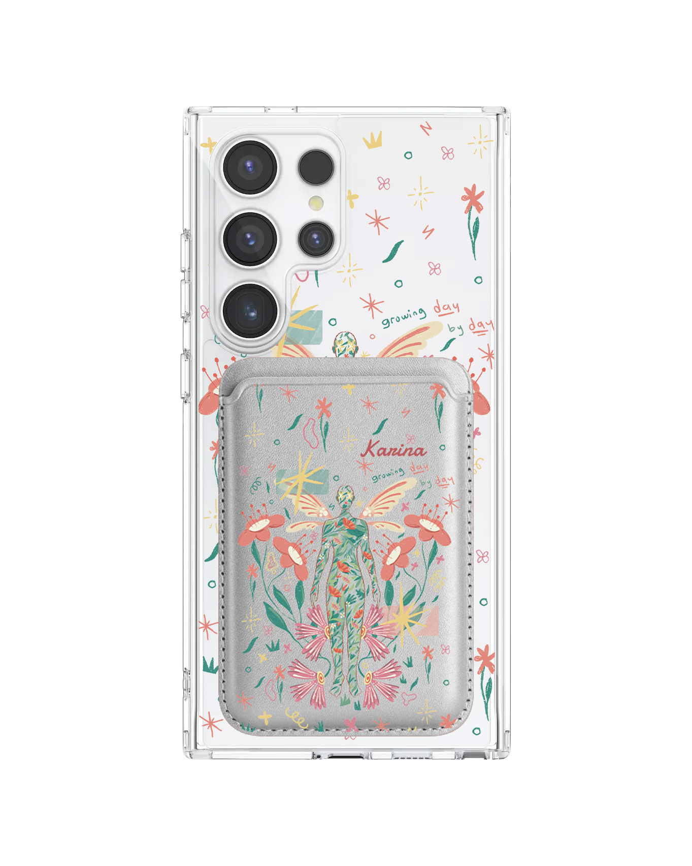 Android Magnetic Wallet Case - Growing Day by Day