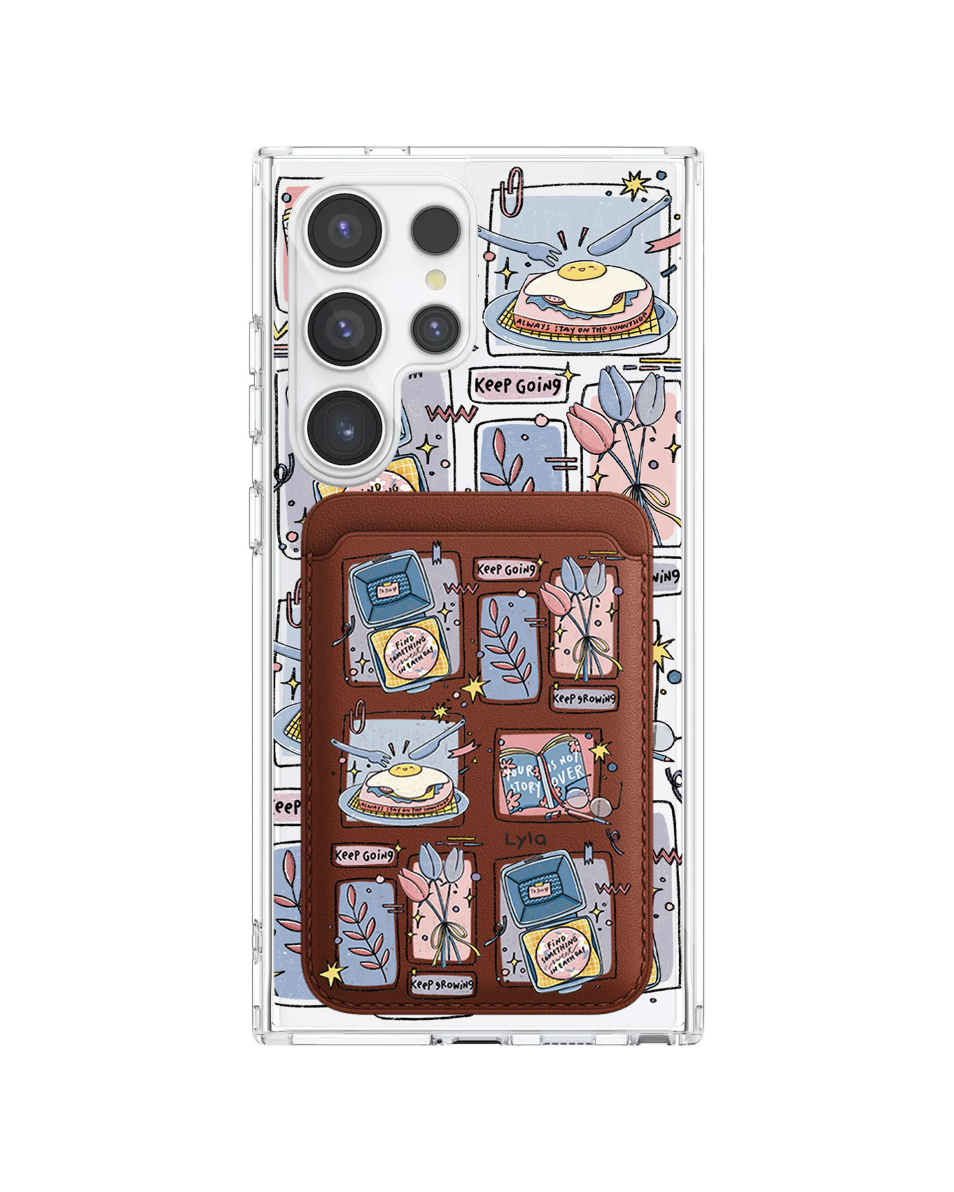 Android Magnetic Wallet Case - Grow (Sunnysidearteu)