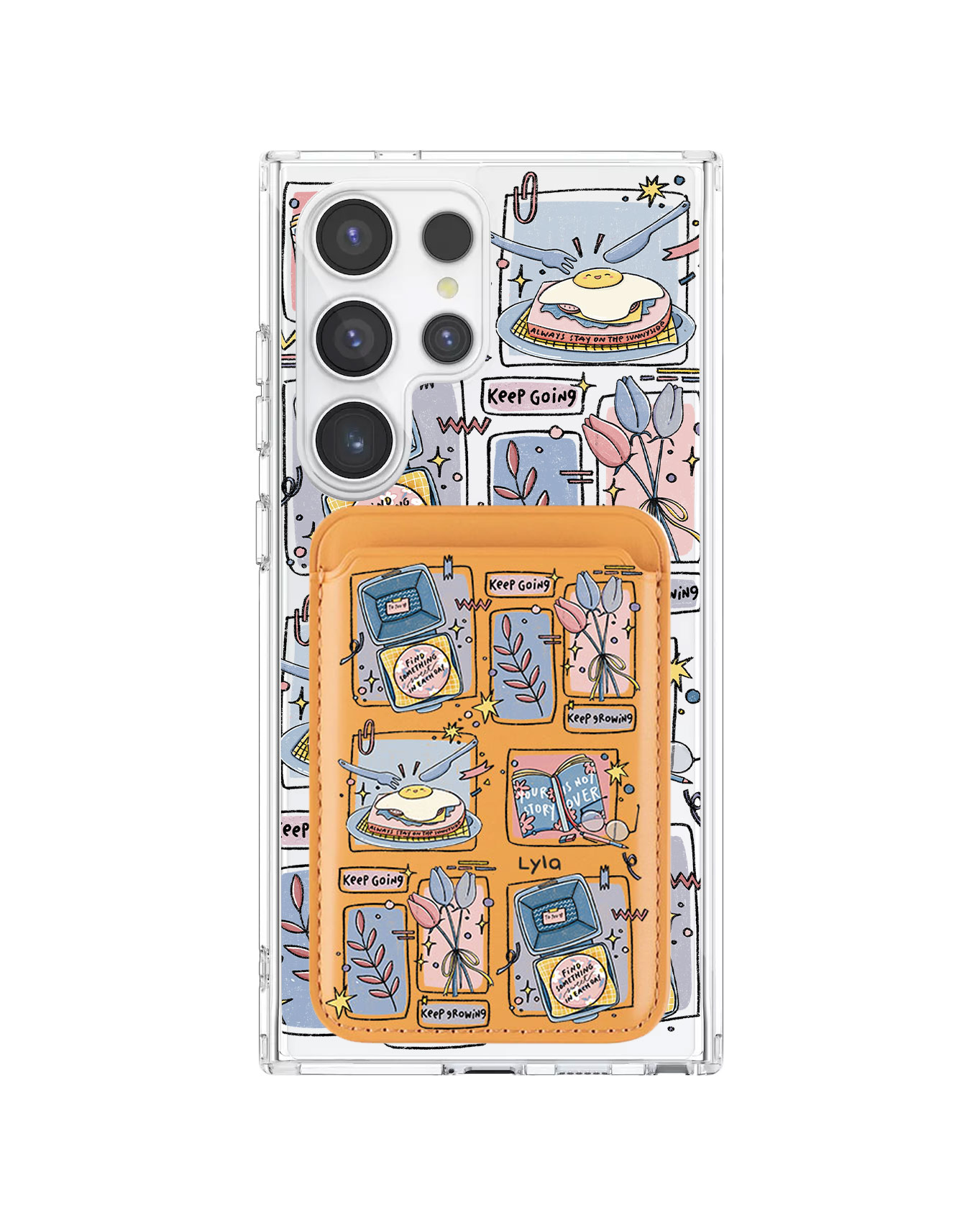 Android Magnetic Wallet Case - Grow (Sunnysidearteu)