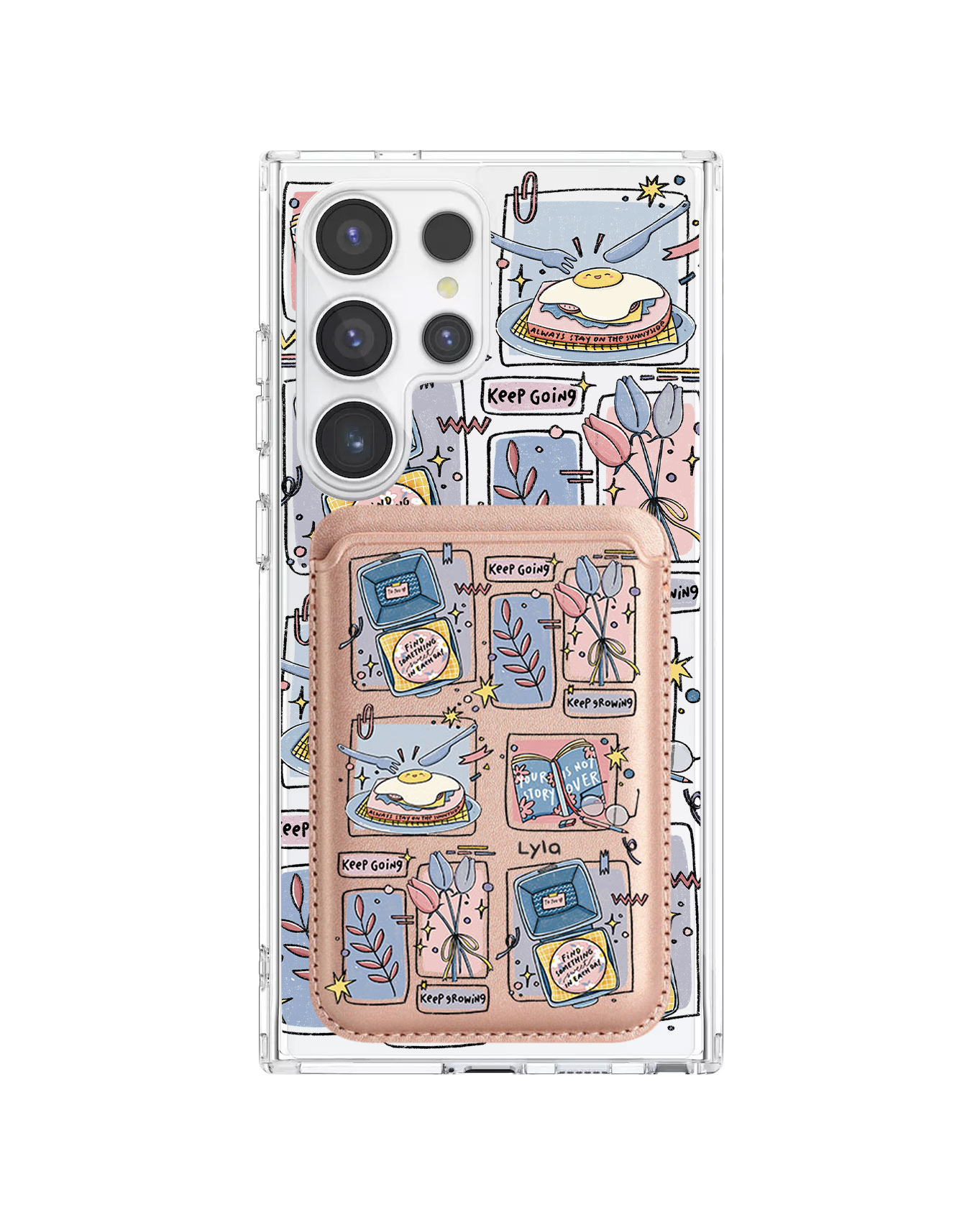 Android Magnetic Wallet Case - Grow (Sunnysidearteu)