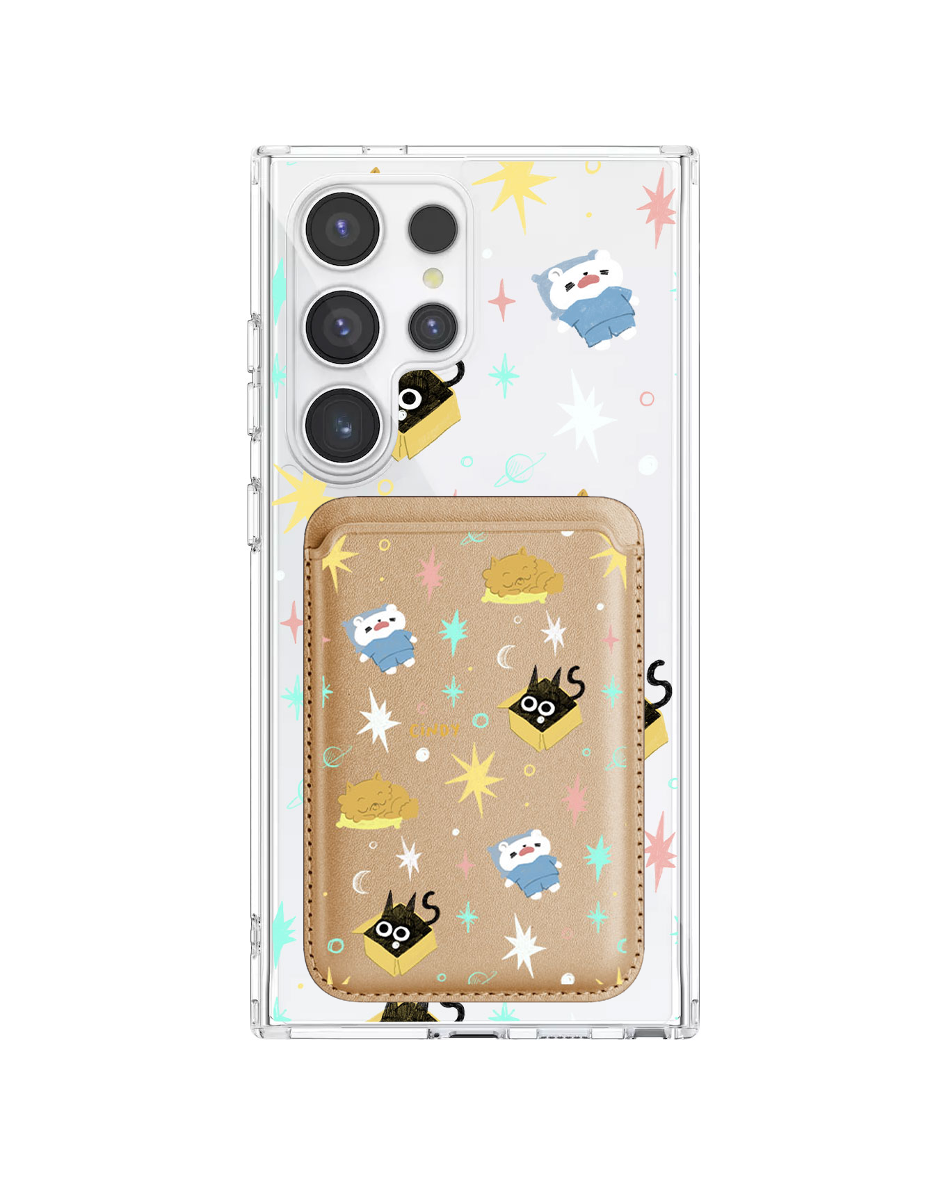 Android Magnetic Wallet Case - Nightover