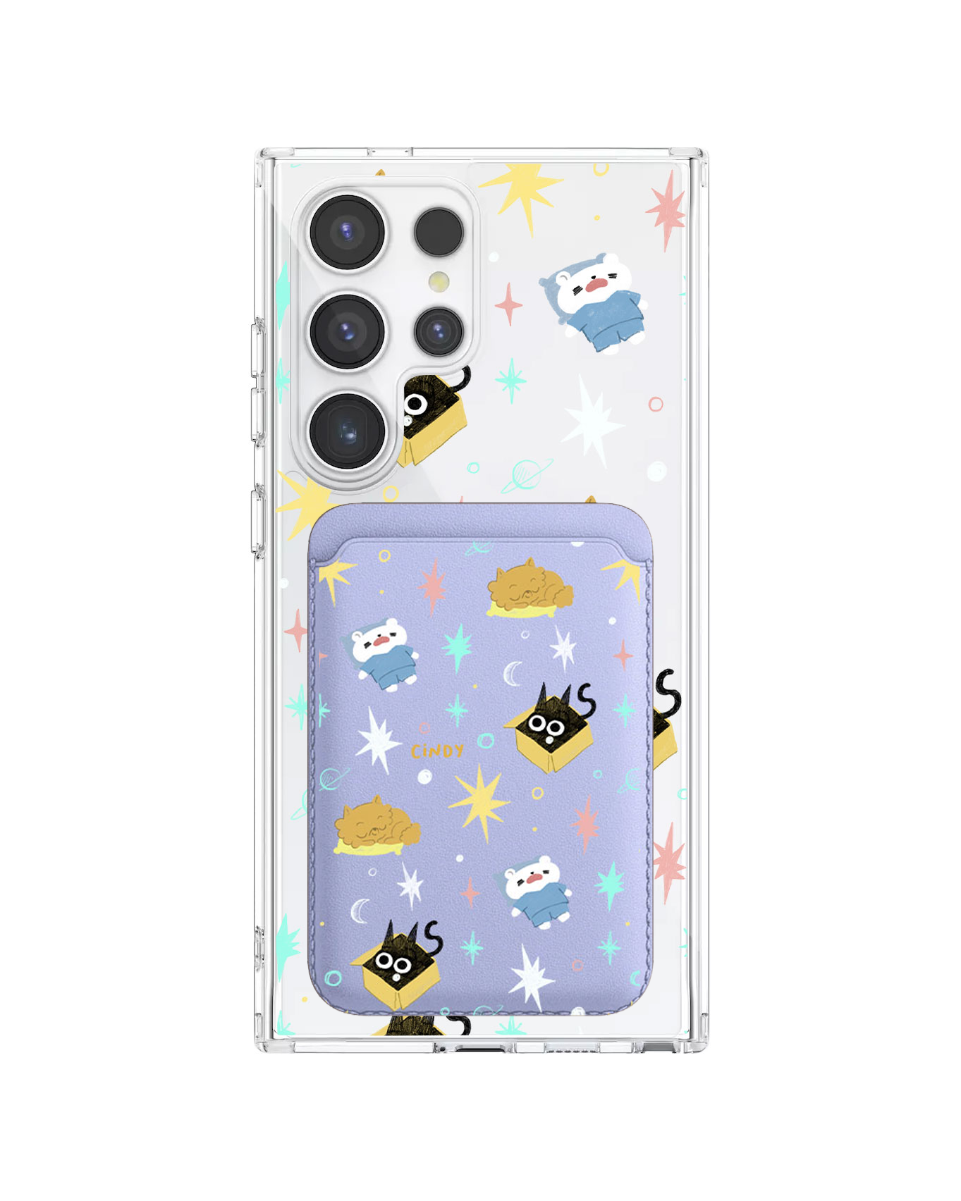 Android Magnetic Wallet Case - Nightover
