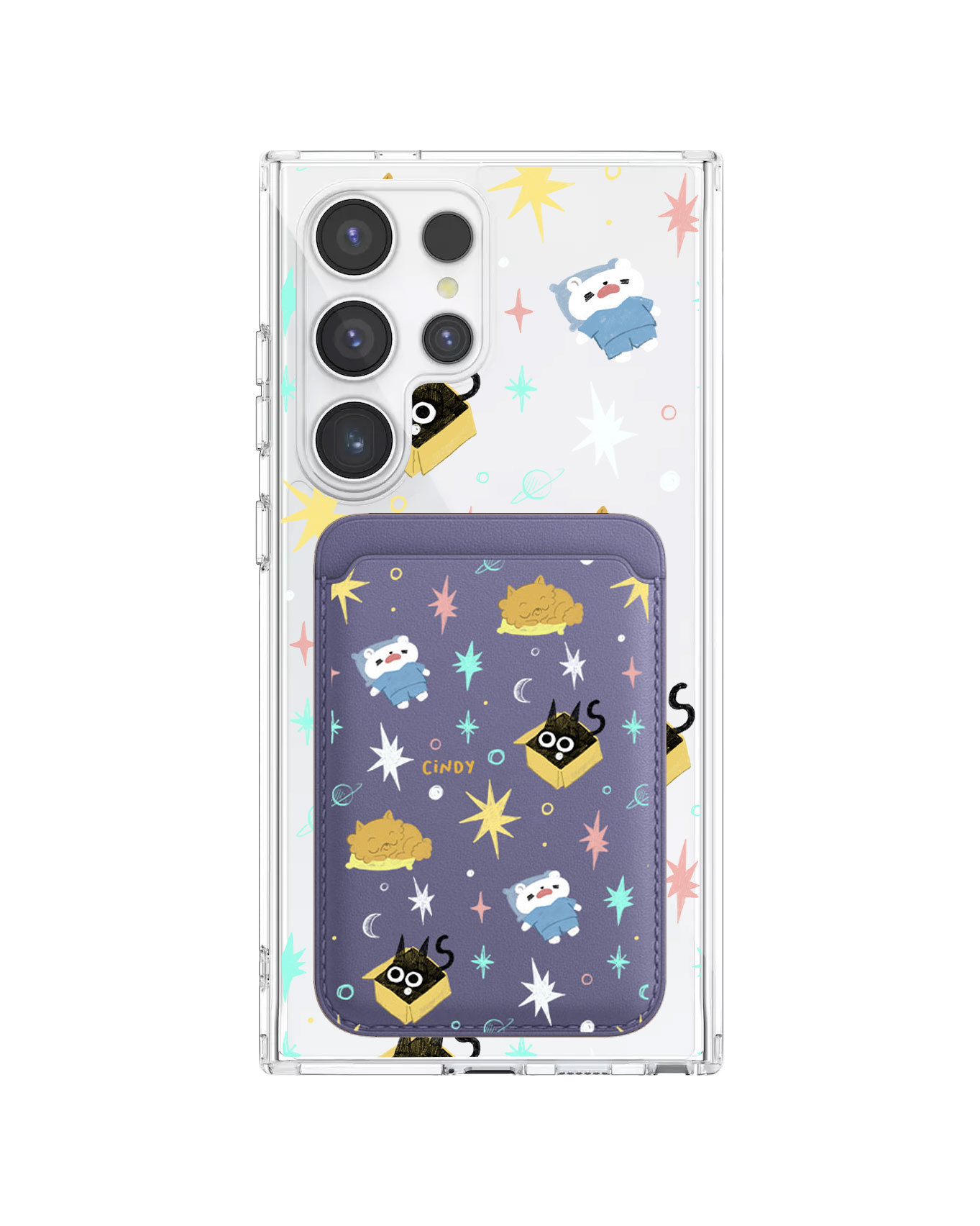 Android Magnetic Wallet Case - Nightover