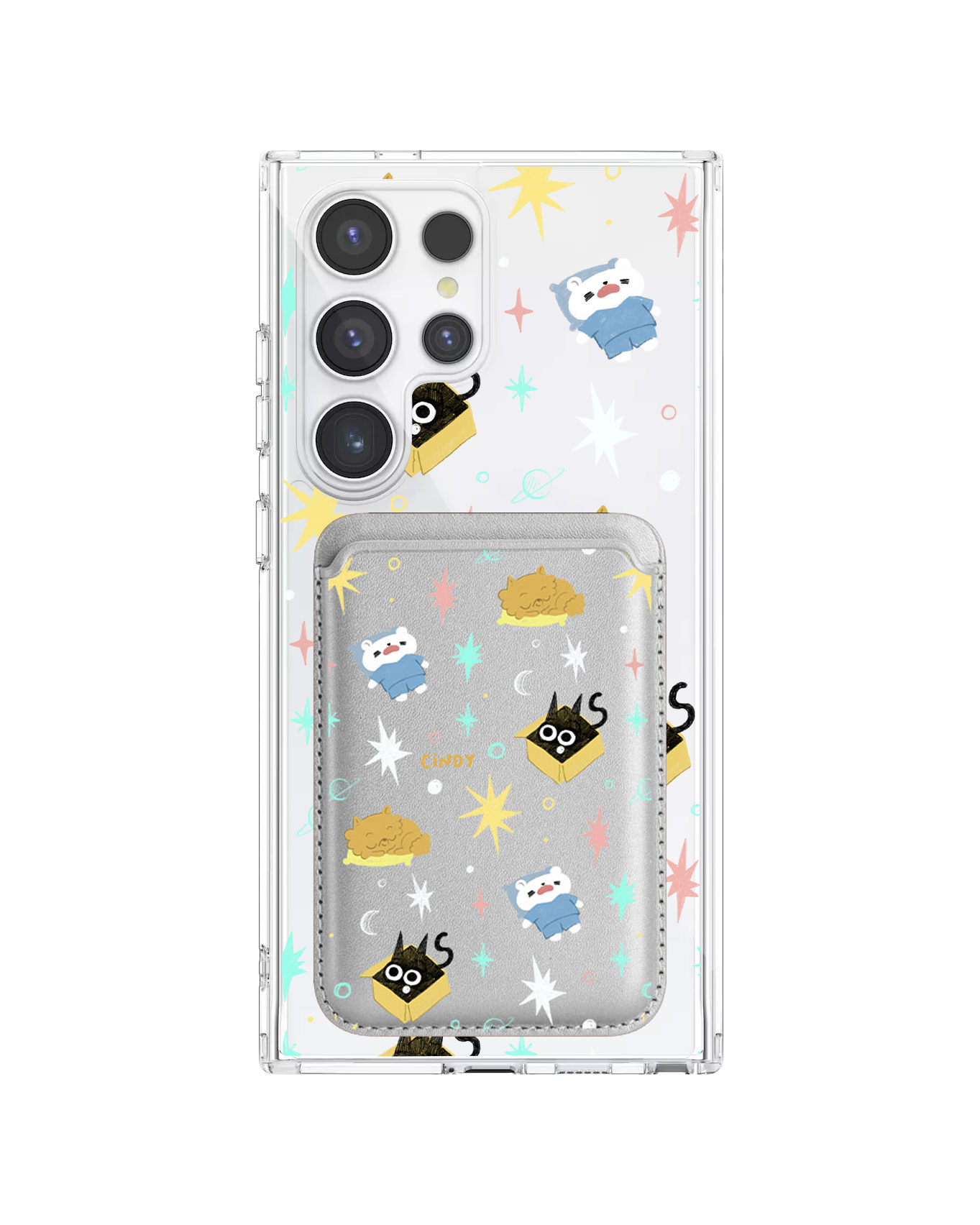 Android Magnetic Wallet Case - Nightover
