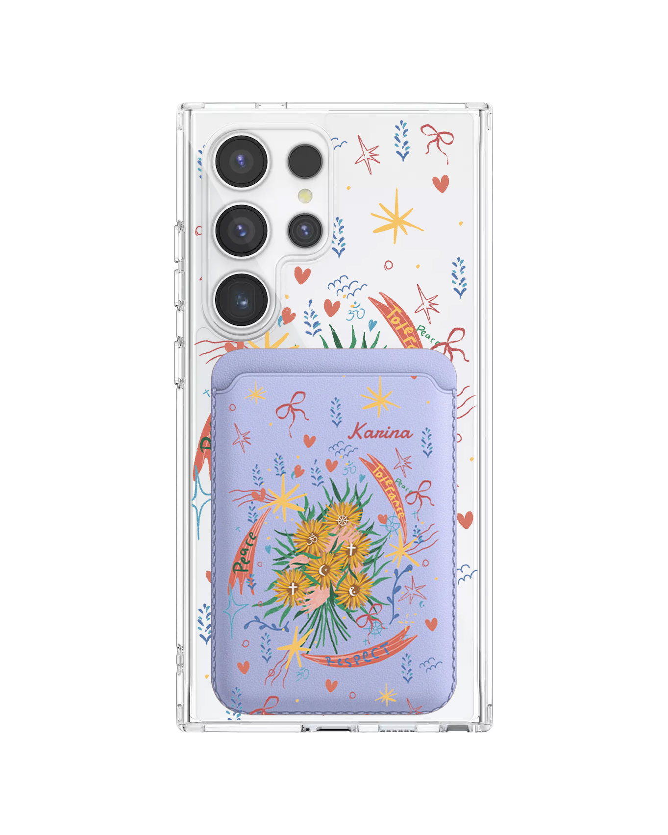 Android Magnetic Wallet Case - Peace