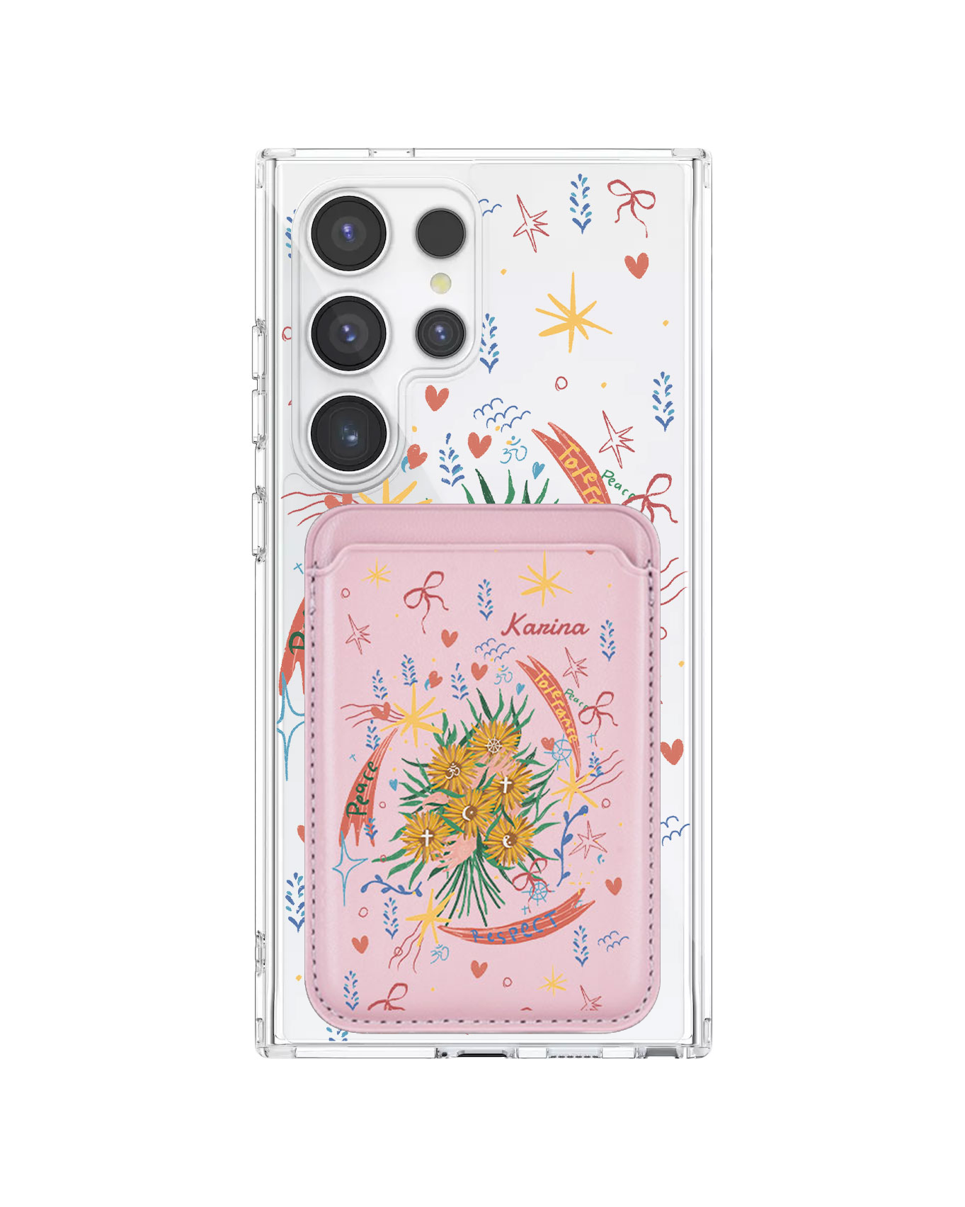 Android Magnetic Wallet Case - Peace
