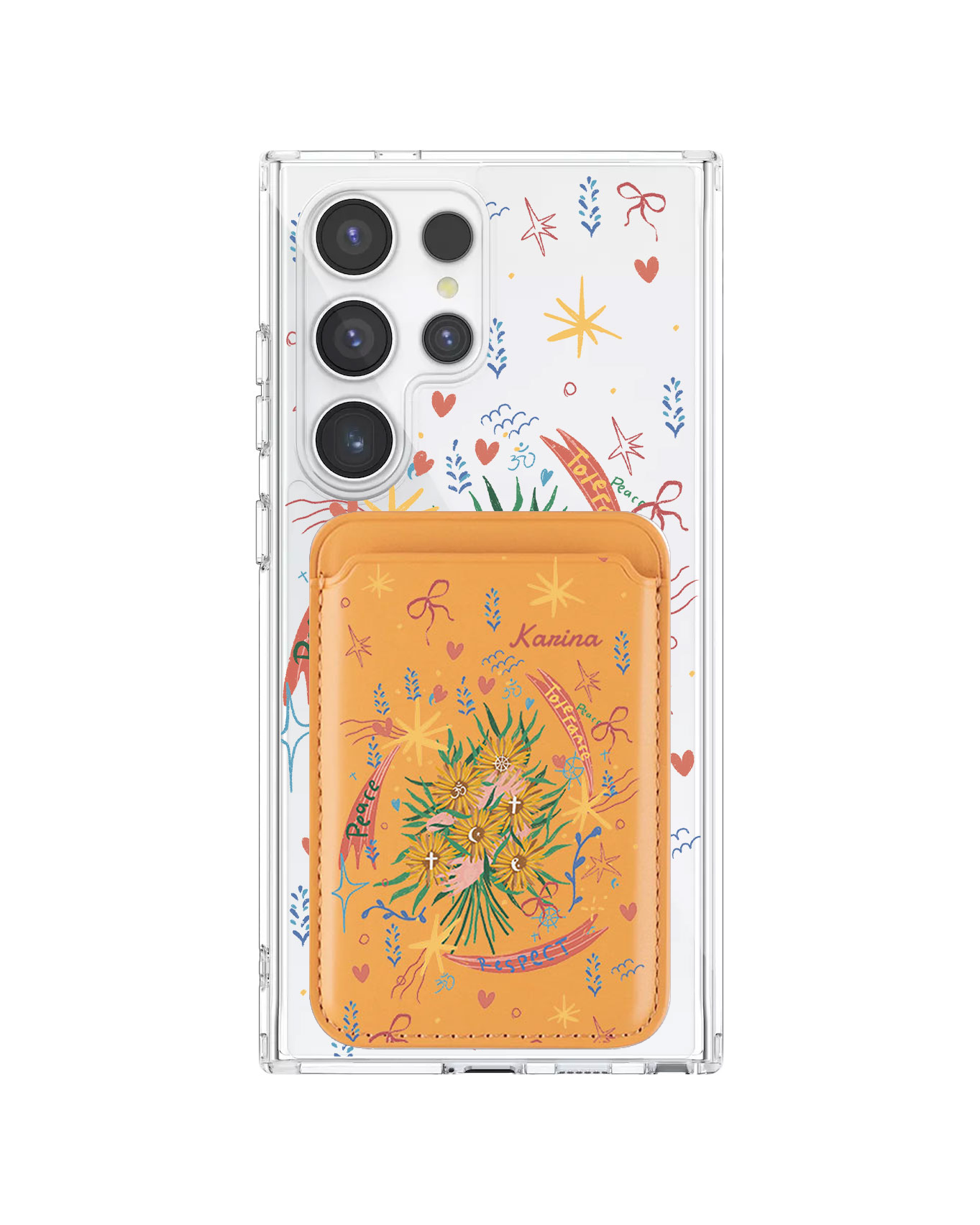 Android Magnetic Wallet Case - Peace