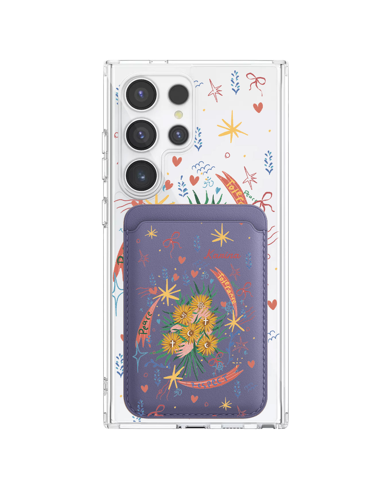 Android Magnetic Wallet Case - Peace