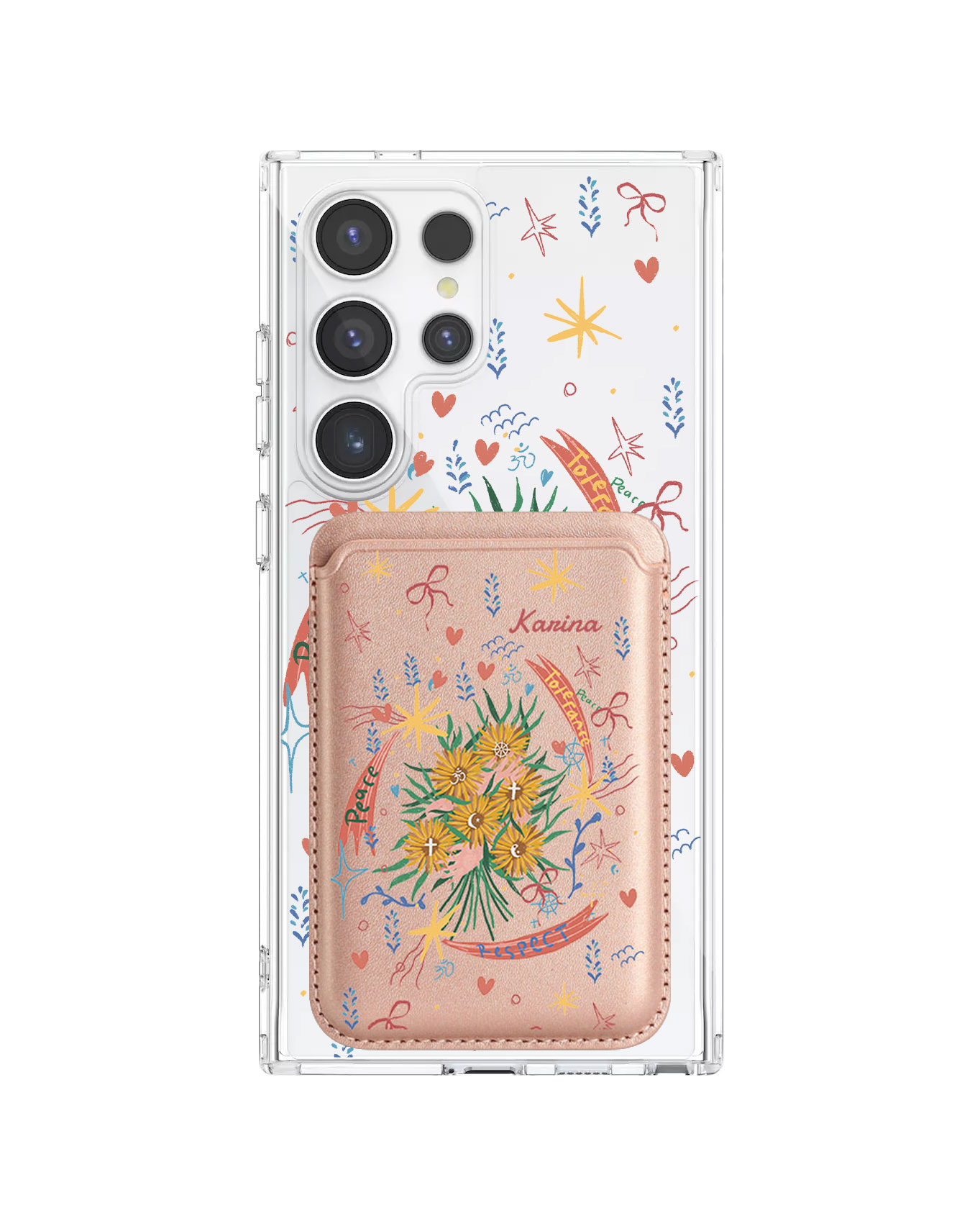 Android Magnetic Wallet Case - Peace