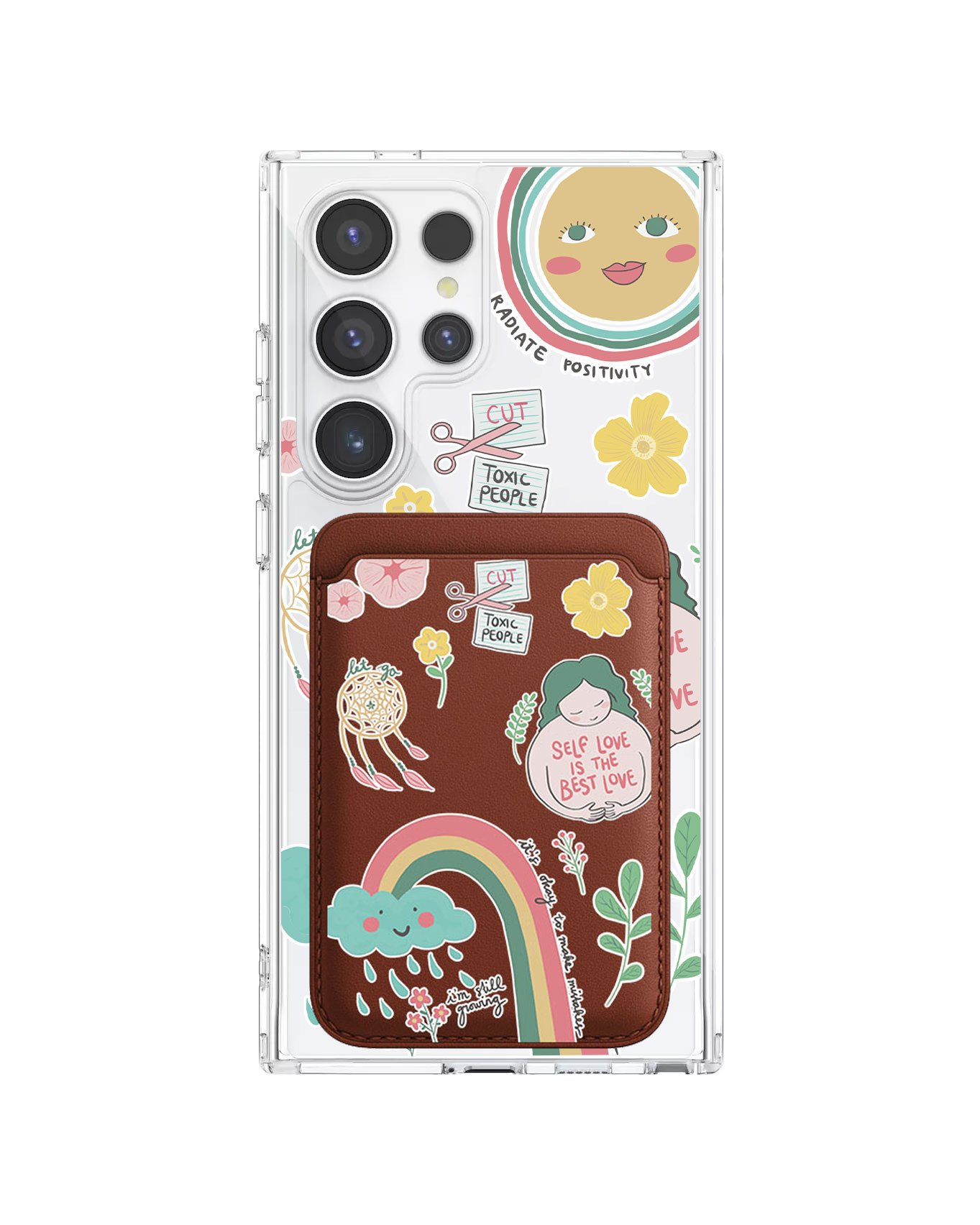 Android Magnetic Wallet Case - Self Love
