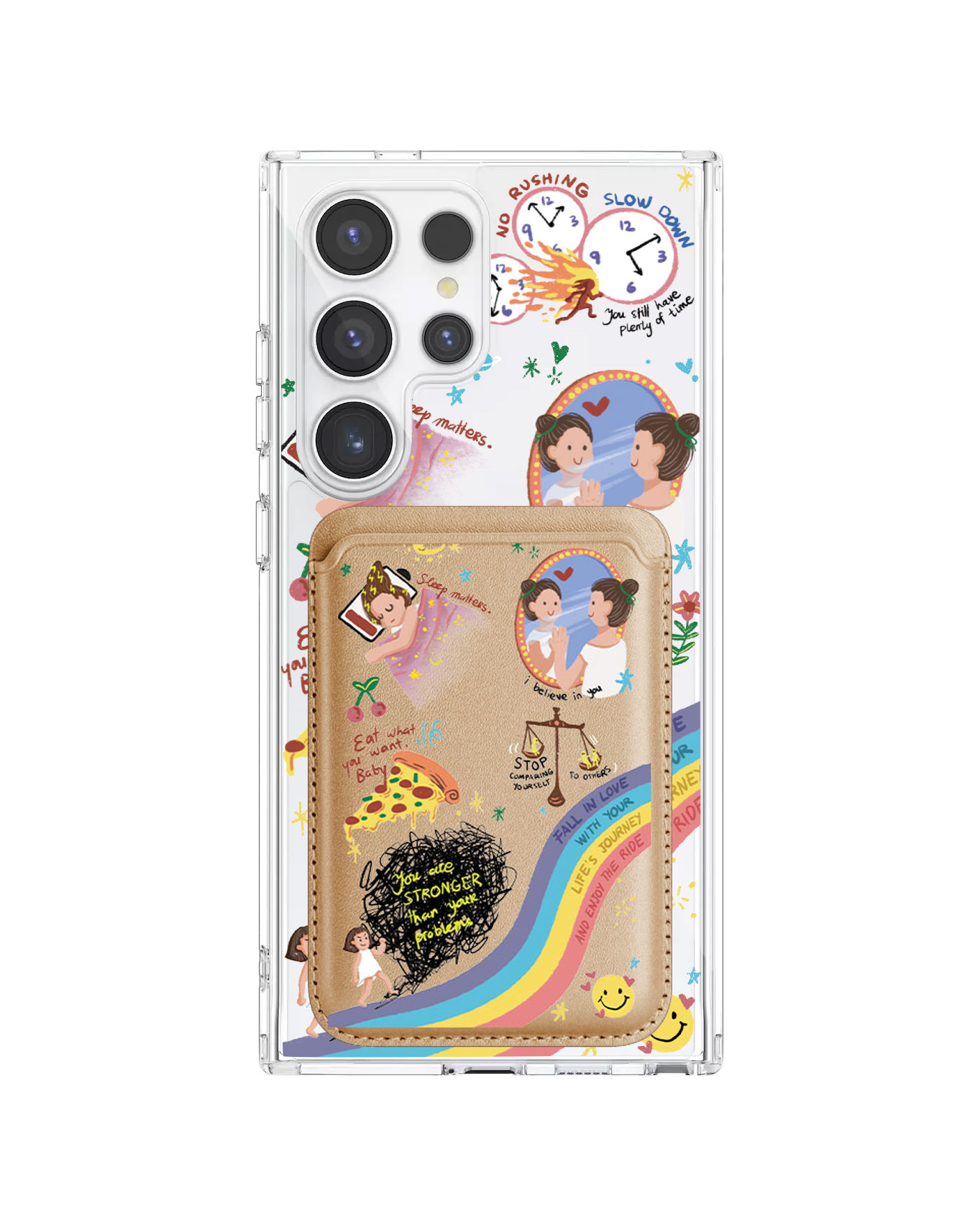 Android Magnetic Wallet Case - Self Love 2.0