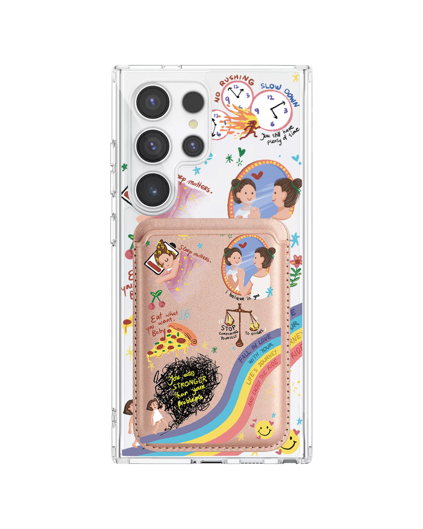 Android Magnetic Wallet Case - Self Love 2.0