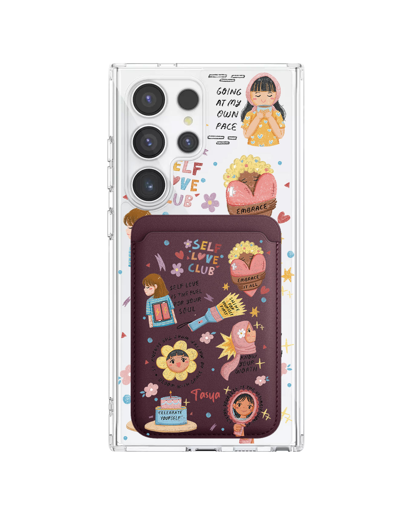 Android Magnetic Wallet Case - Self Love Club