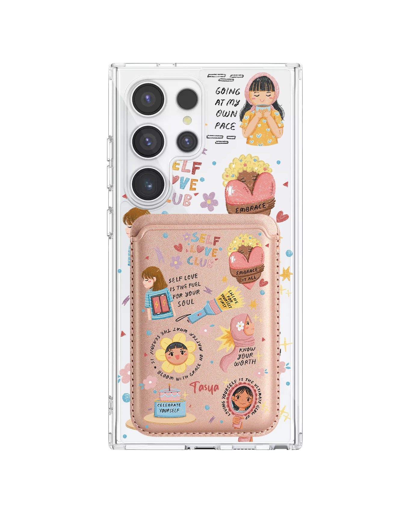 Android Magnetic Wallet Case - Self Love Club