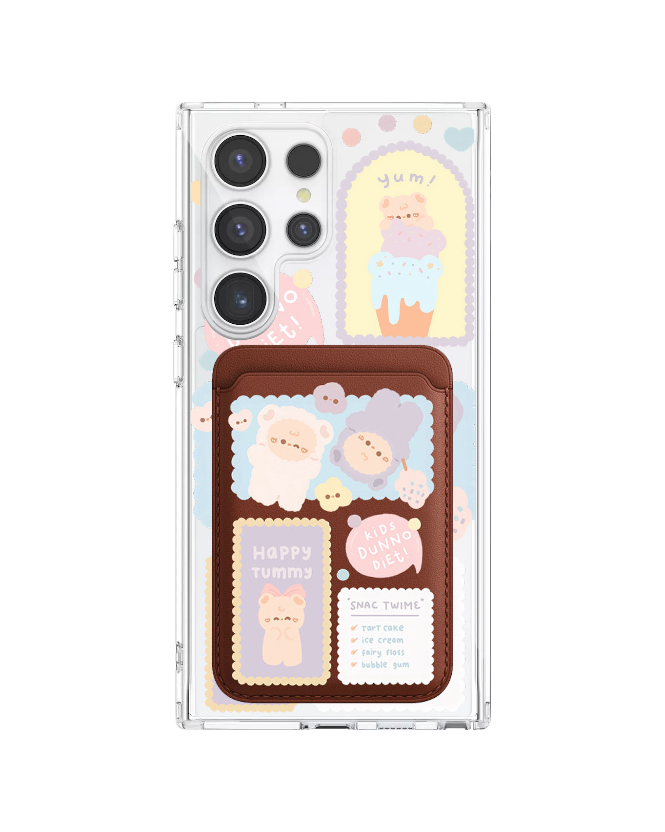 Android Magnetic Wallet Case - Sweets Heaven