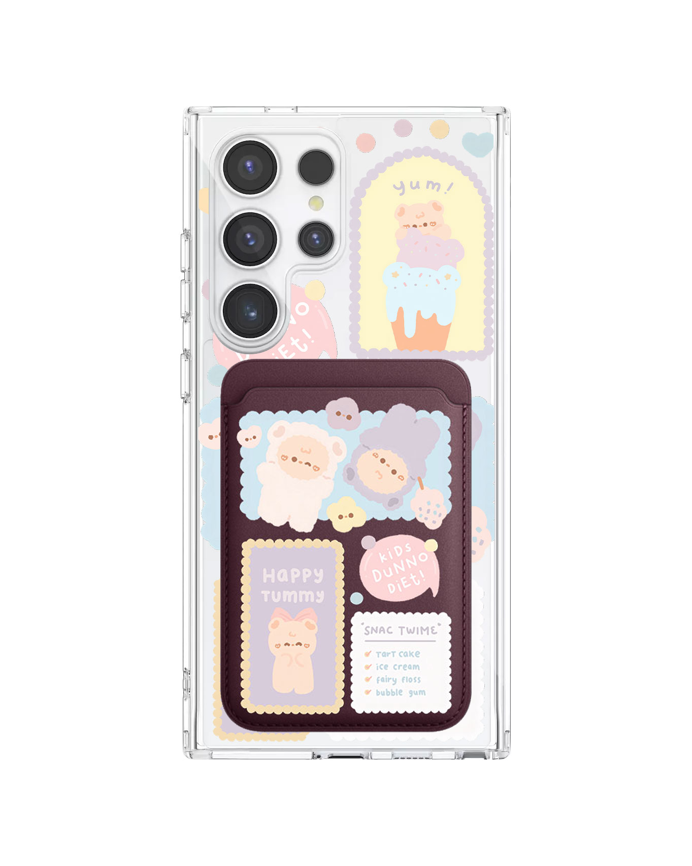 Android Magnetic Wallet Case - Sweets Heaven