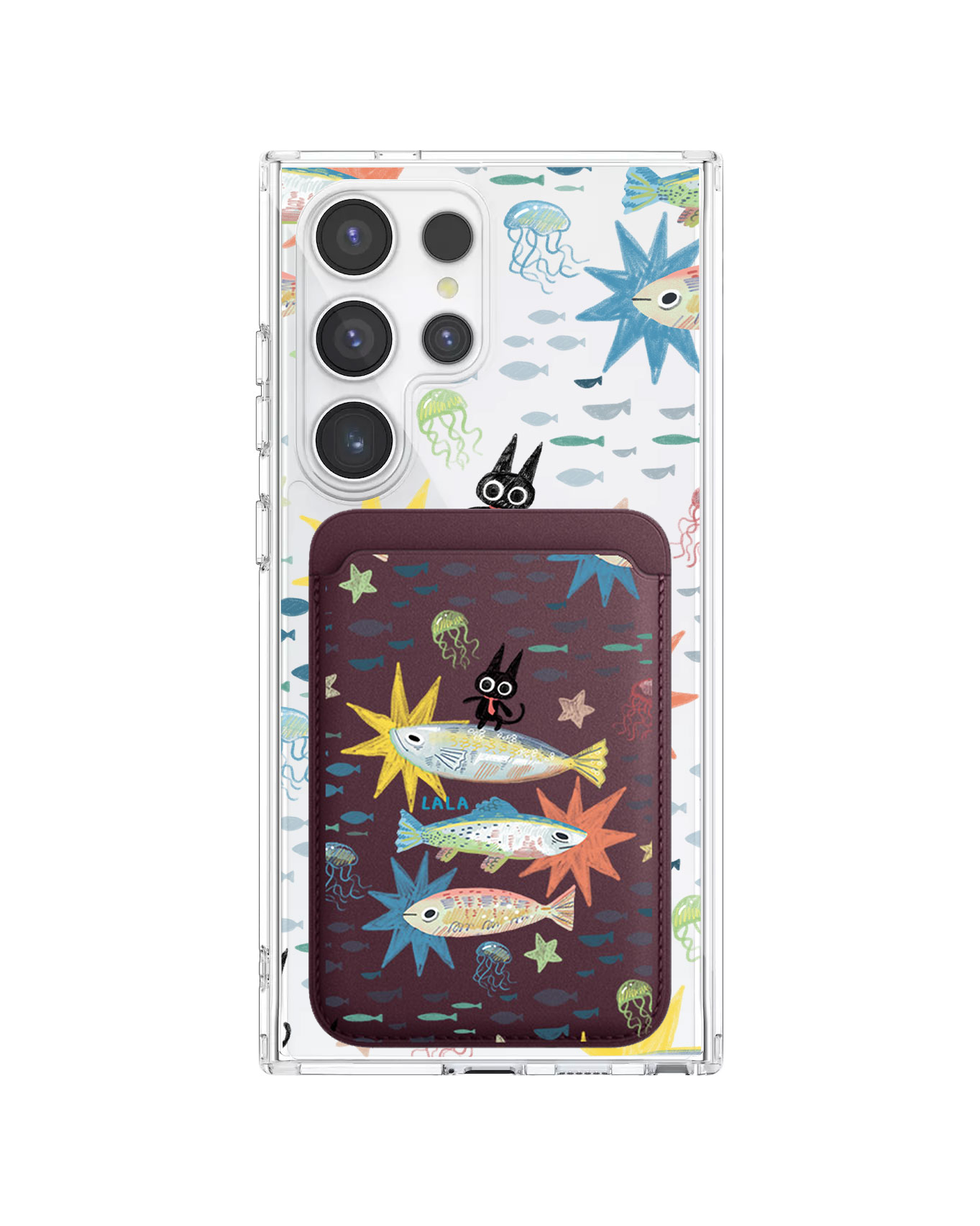 เคสกระเป๋าสตางค์แม่เหล็กสำหรับ Android - The Fish Surfer