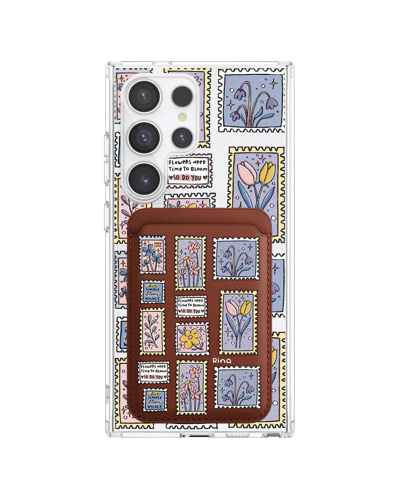 เคสกระเป๋าสตางค์แม่เหล็กสำหรับ Android - Time to Bloom