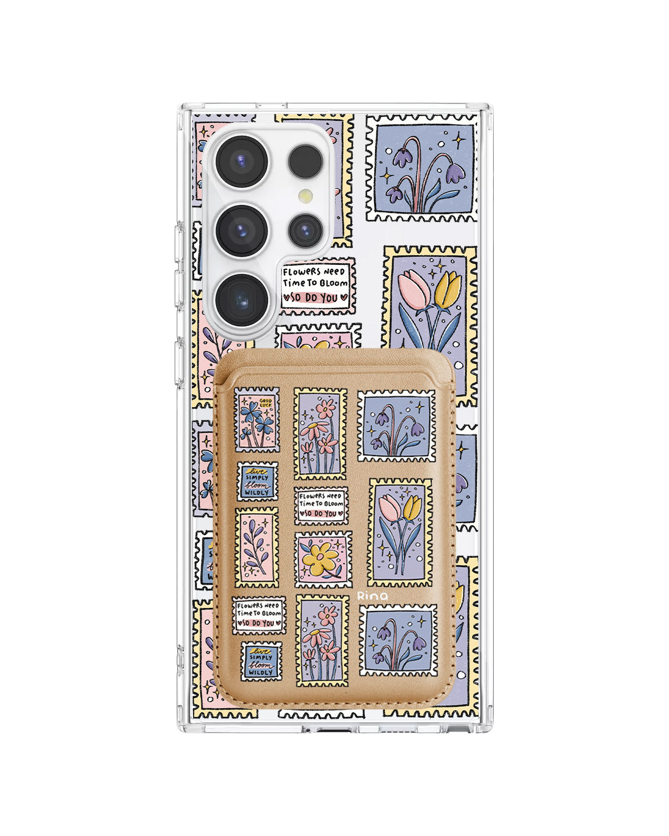 เคสกระเป๋าสตางค์แม่เหล็กสำหรับ Android - Time to Bloom