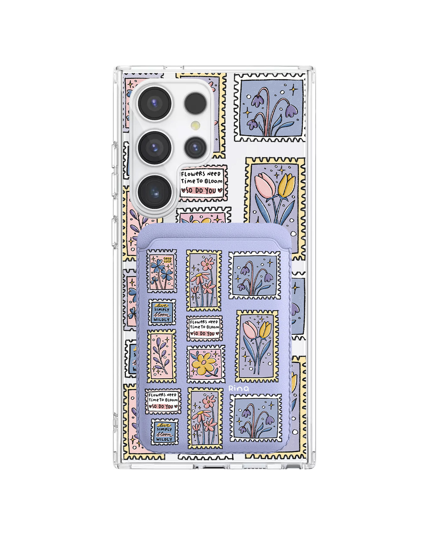เคสกระเป๋าสตางค์แม่เหล็กสำหรับ Android - Time to Bloom