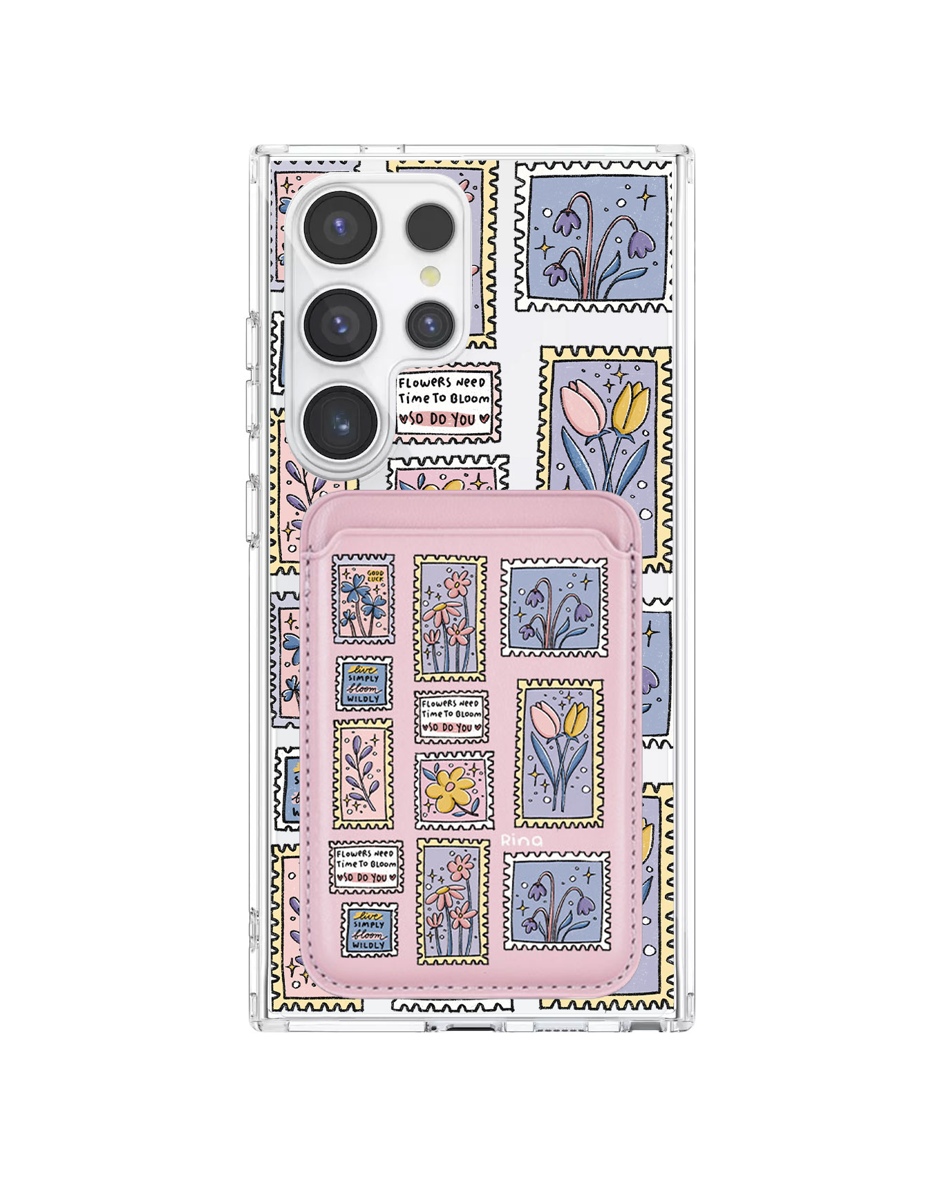 เคสกระเป๋าสตางค์แม่เหล็กสำหรับ Android - Time to Bloom