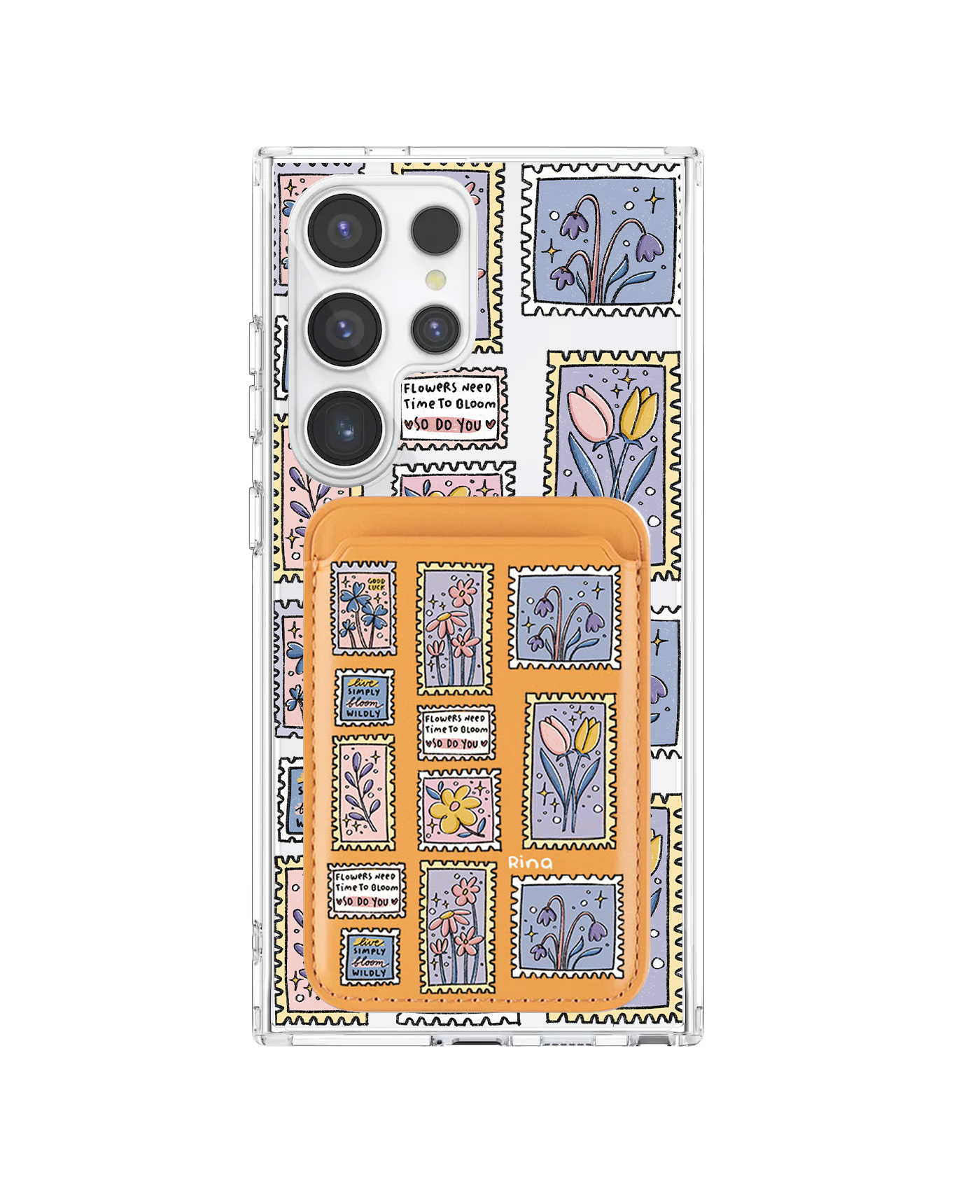 เคสกระเป๋าสตางค์แม่เหล็กสำหรับ Android - Time to Bloom