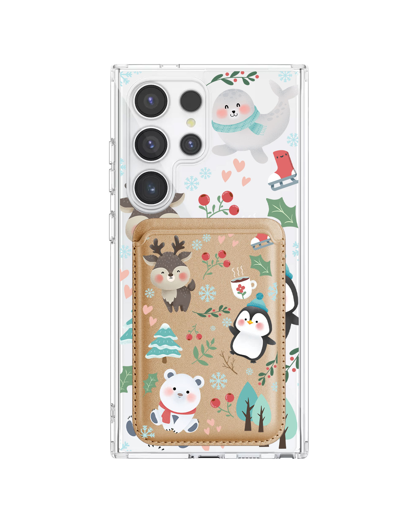 Android Magnetic Wallet Case - Winter