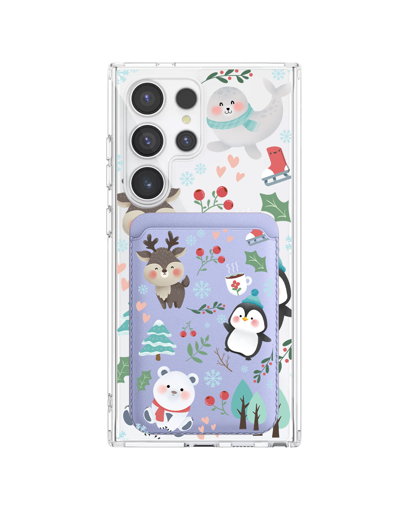 Android Magnetic Wallet Case - Winter