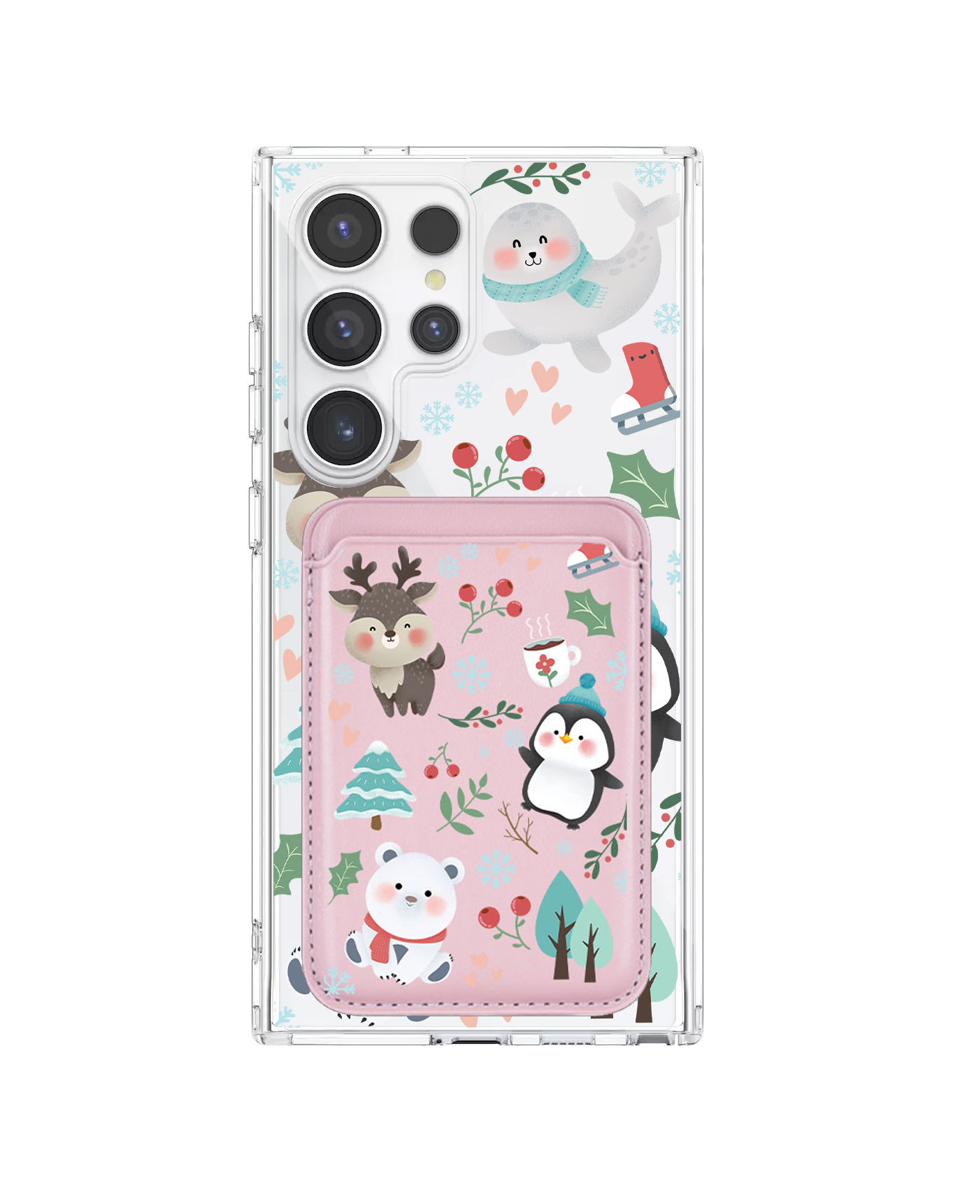 Android Magnetic Wallet Case - Winter