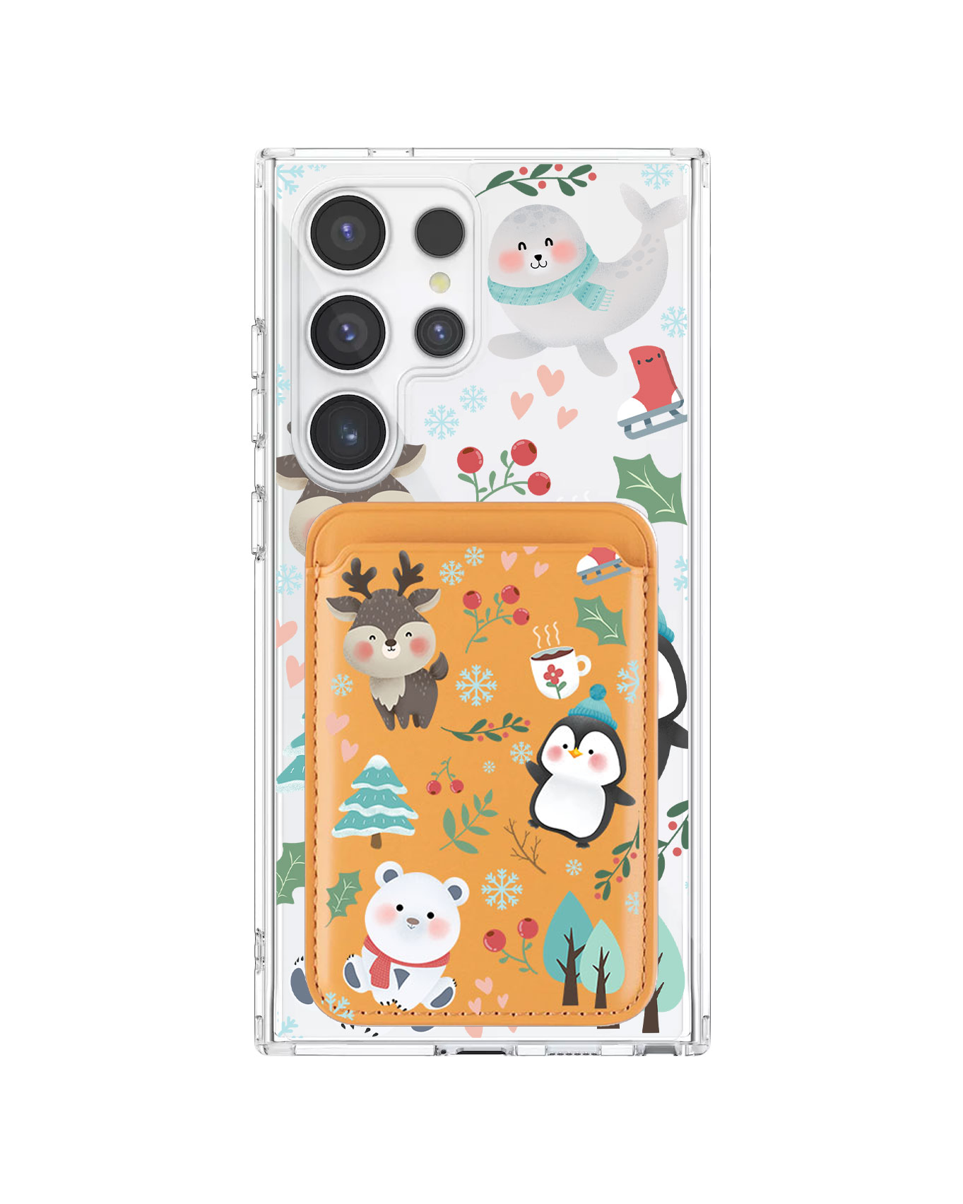 Android Magnetic Wallet Case - Winter