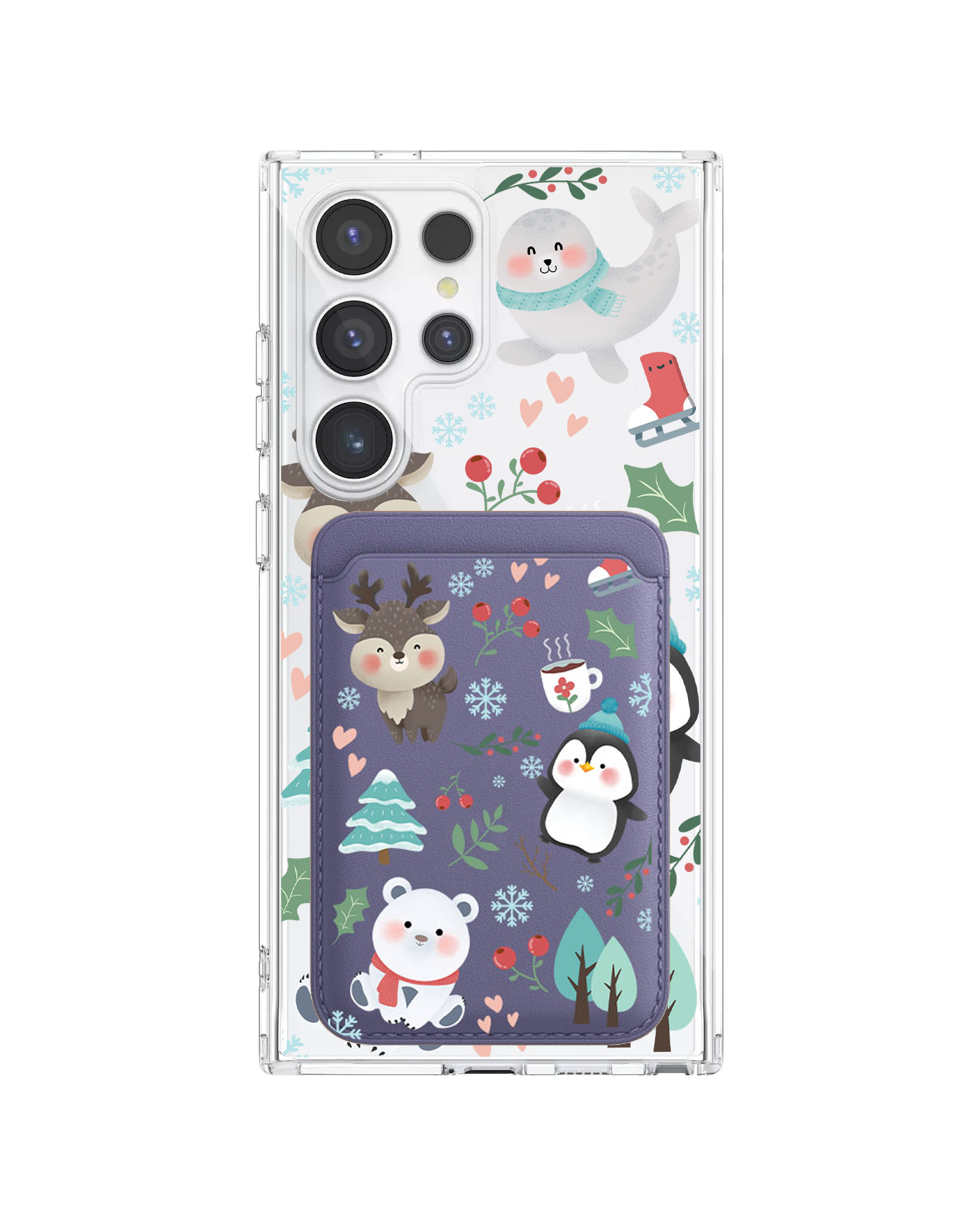 Android Magnetic Wallet Case - Winter