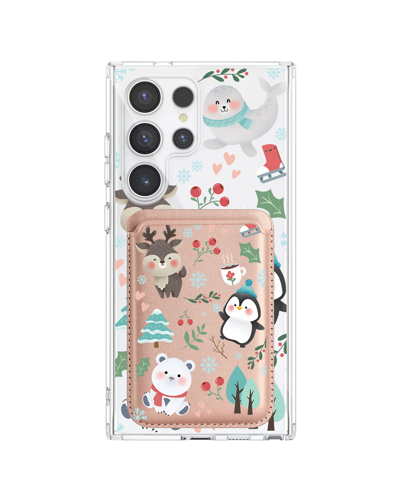 Android Magnetic Wallet Case - Winter