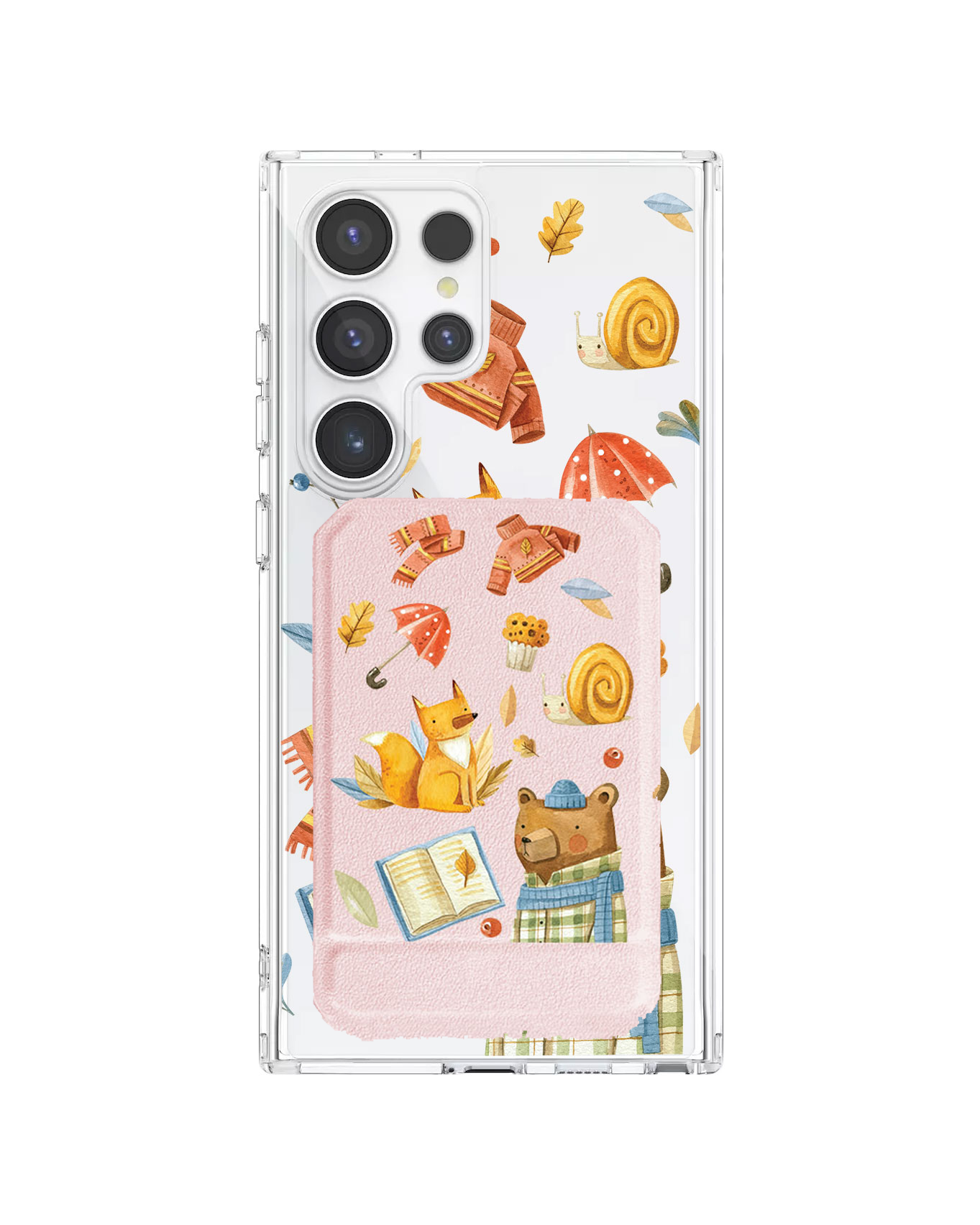 Android Magnetic Multifold Wallet - Bear & Fox