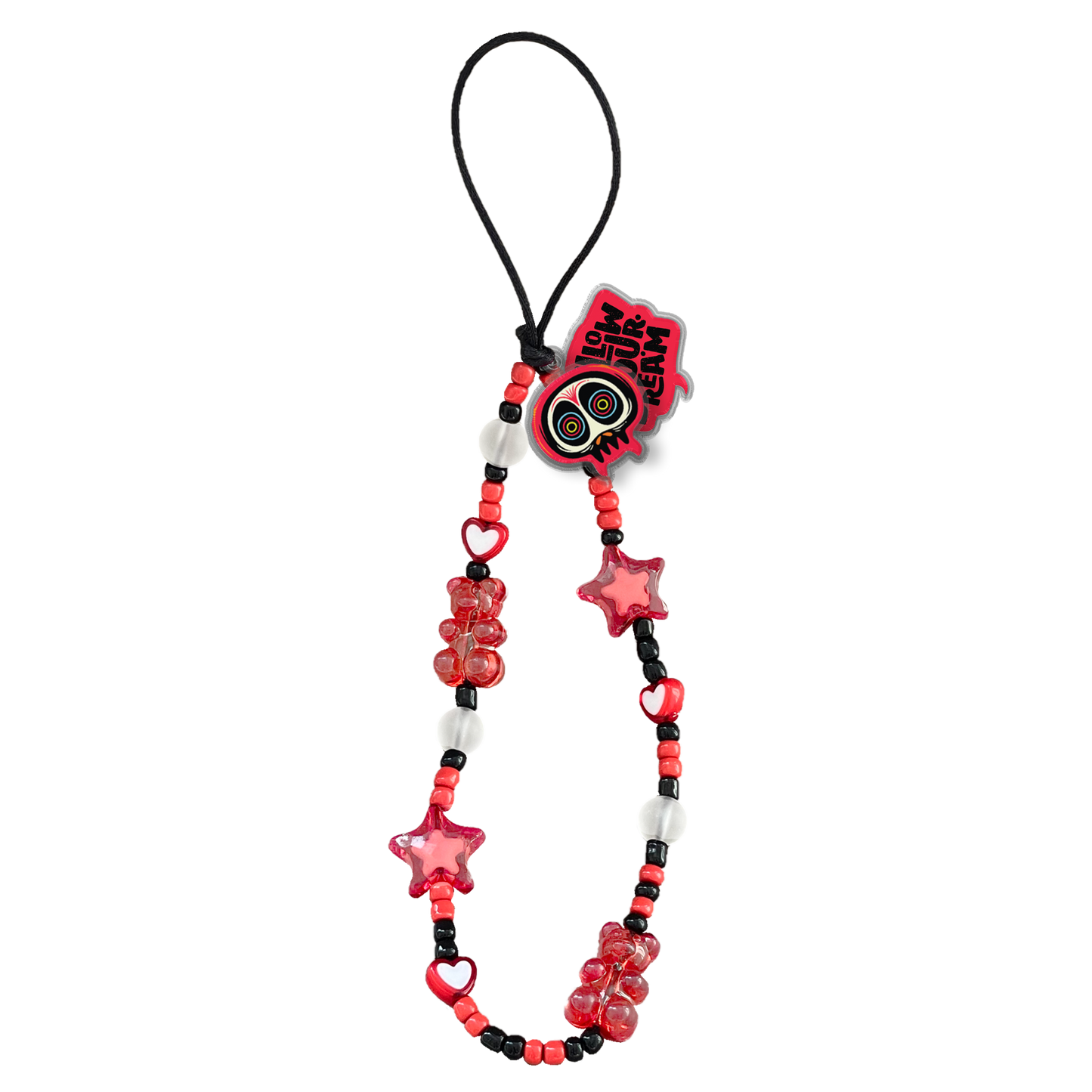 Beaded Strap with Acrylic Charm - Baby Monster