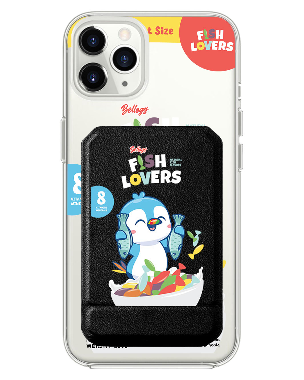 iPhone Magnetic Multifold Wallet - Fish Lovers