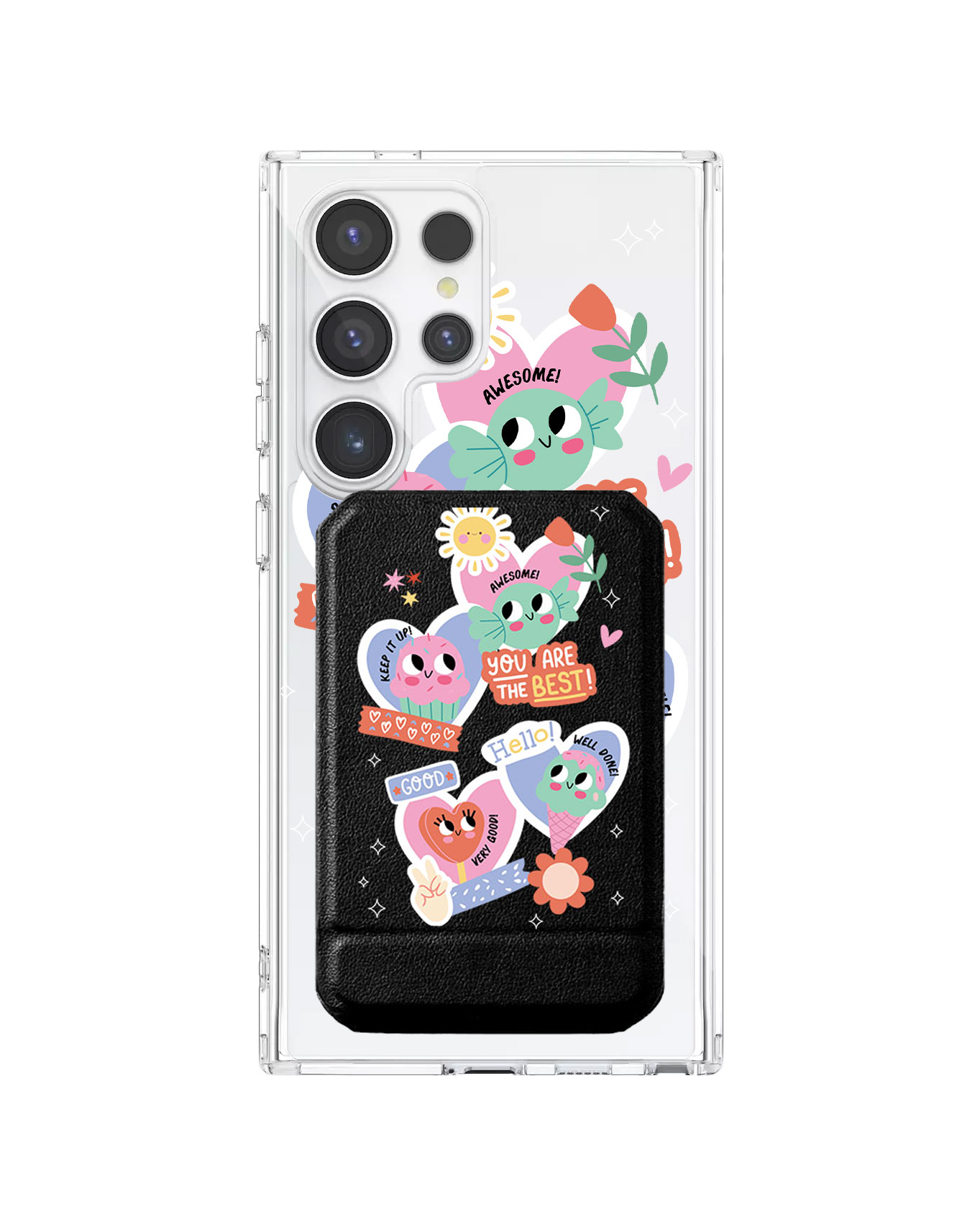 Android Magnetic Multifold Wallet - Dessert Party