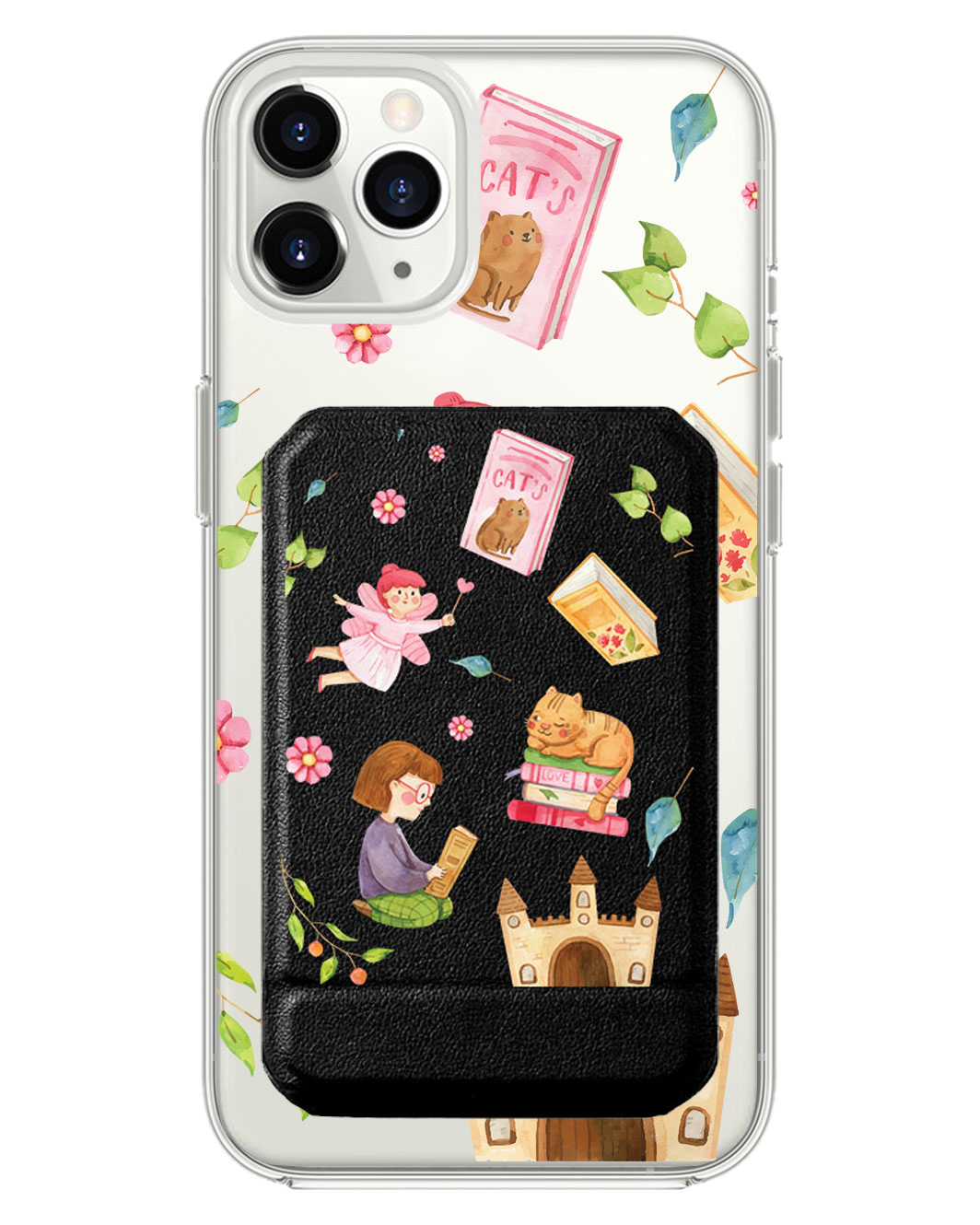 iPhone Magnetic Multifold Wallet - Fairy Cat