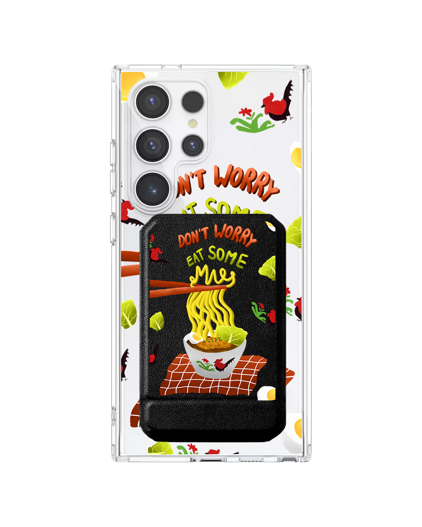 Android Magnetic Multifold Wallet - Go Eat Some Mie