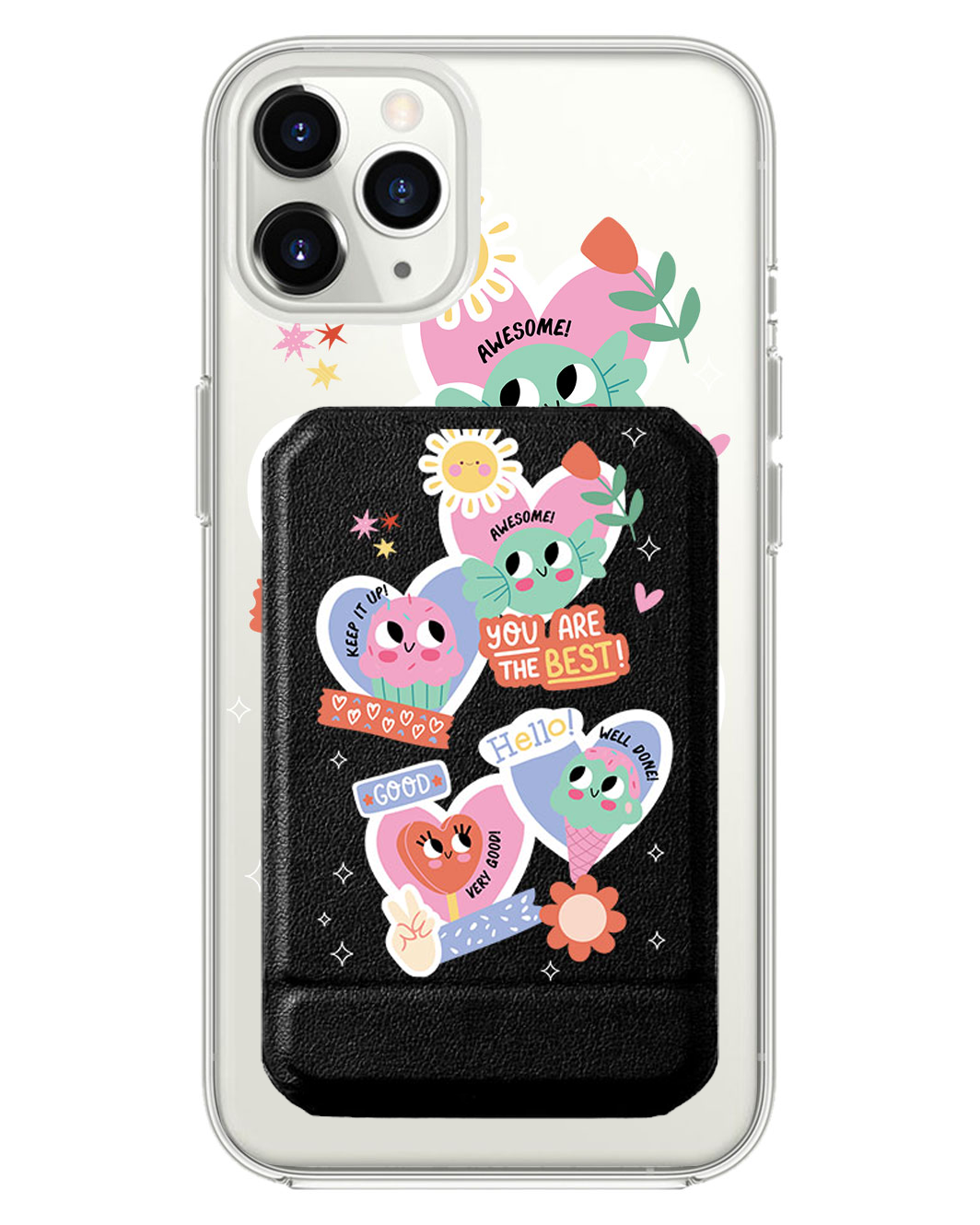 iPhone Magnetic Multifold Wallet - Dessert Party