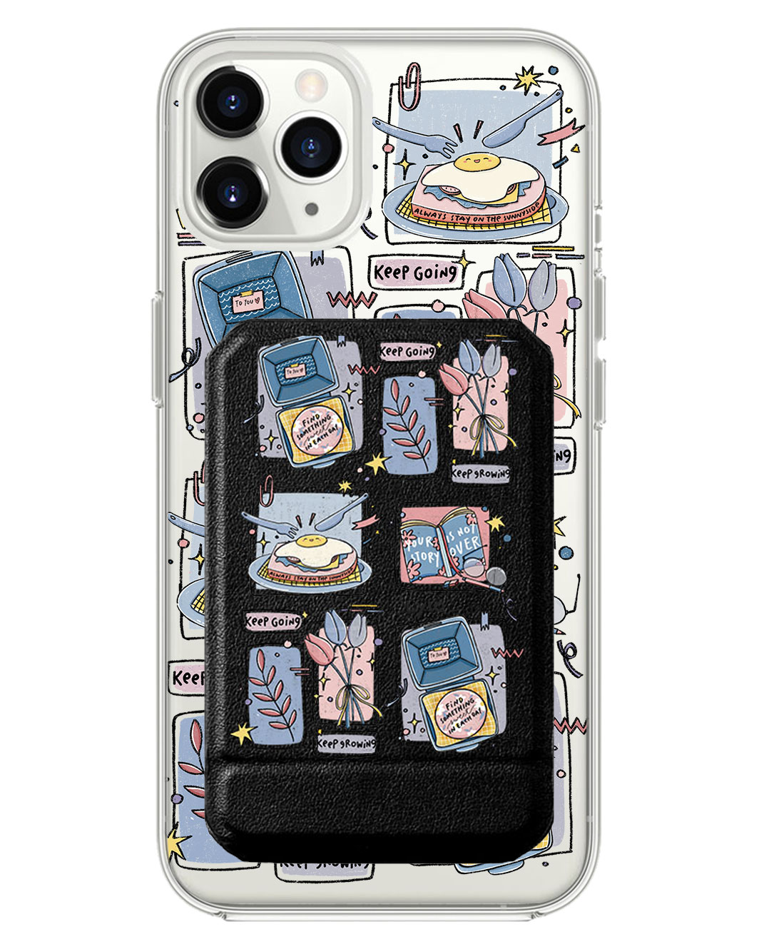 iPhone Magnetic Multifold Wallet - Grow (Sunnysidearteu)
